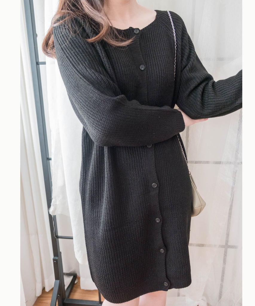 TKnit 入膊線顯瘦慵懶氣質針織連身裙或外套, Dress/ DS9340