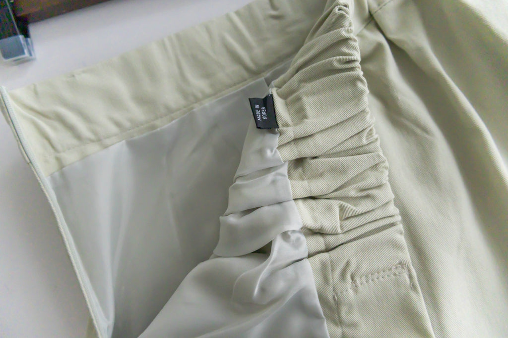 Pleated Midi 百搭純色內百褶中長裙, Skirt/ SK8737