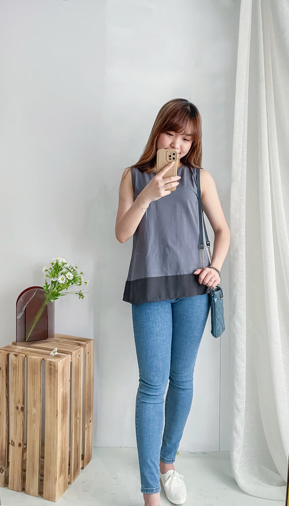 Chiffon End 雪紡衣尾微入膊傘形全袖, Blouse/ TP8855