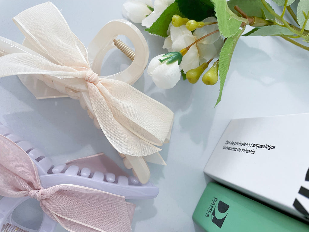 (Many Ways to wear) Jelly Ribbon, Clip/ HA8120 (ivory sold out)