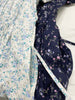 (有口袋防皺棉質花裙) 棉質印花蝴蝶修腰口袋傘傘連身裙, Dress/ DS9509