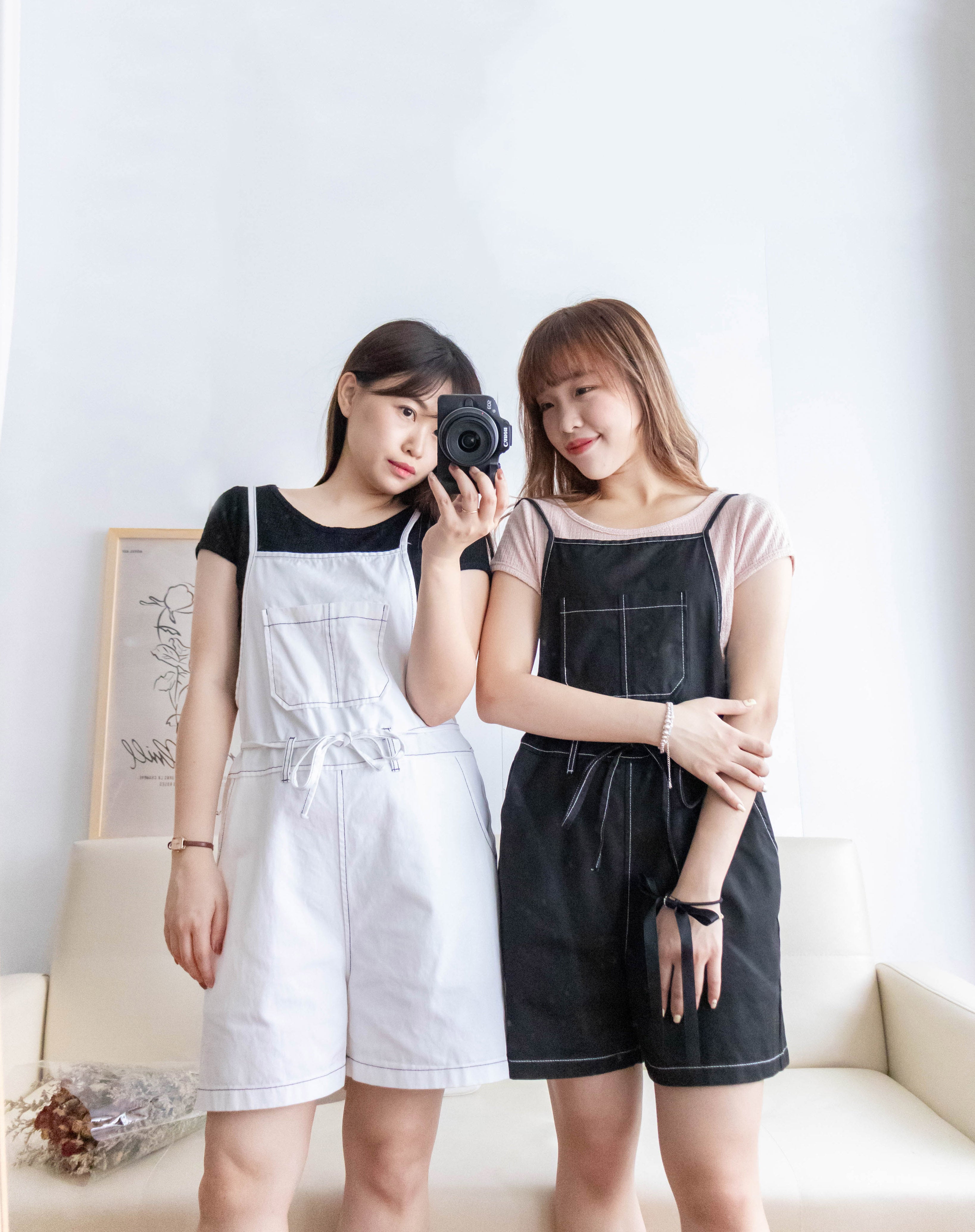 Jumpsuit 隨性車線可調帶子修腰連身褲, Jumpsuit/ DS9279