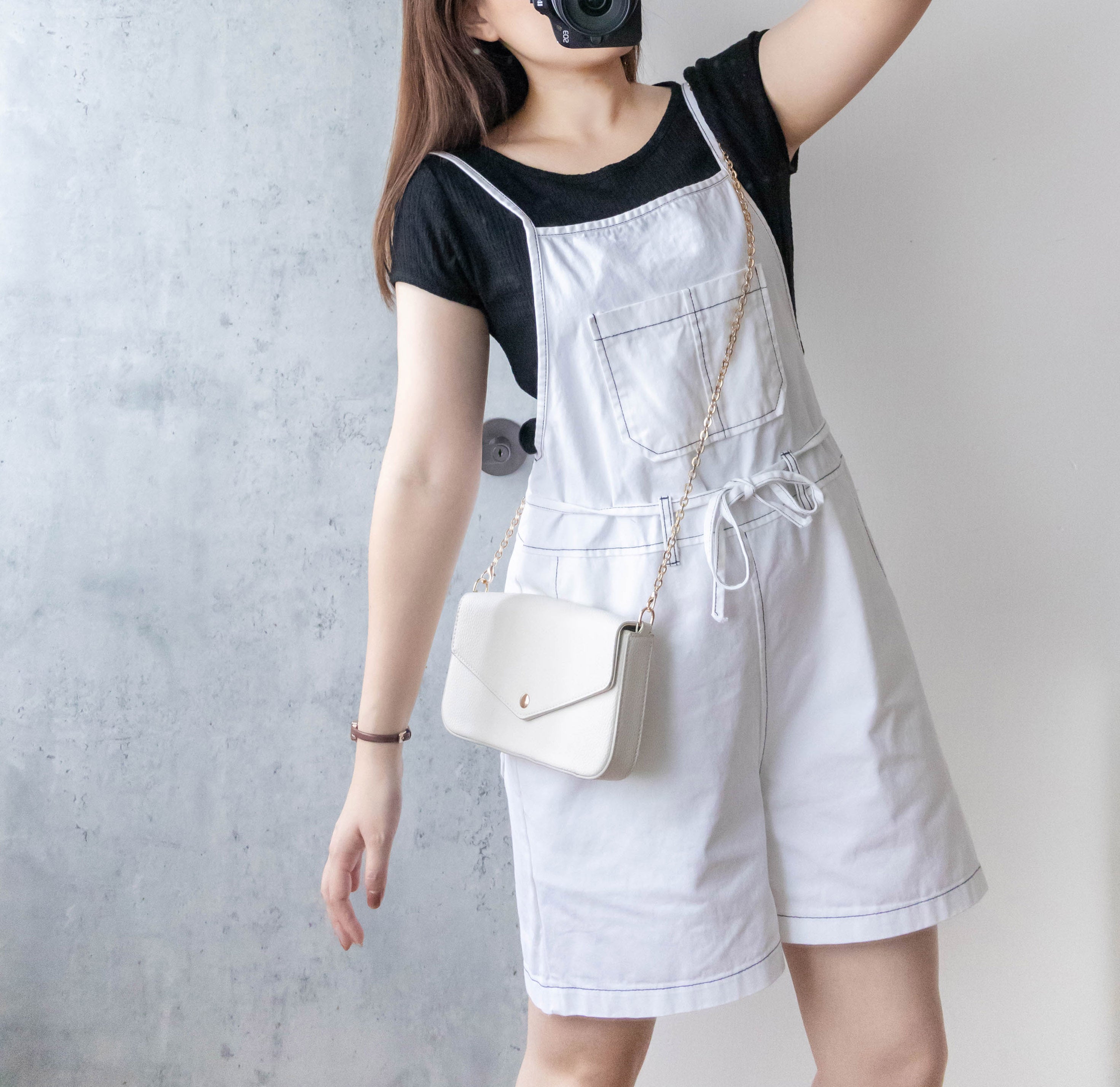 Jumpsuit 隨性車線可調帶子修腰連身褲, Jumpsuit/ DS9279