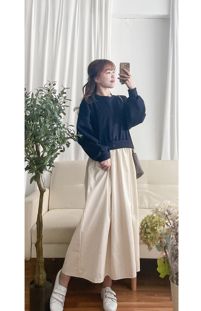 Slim a-line Denim 超舒適輕身寬鬆牛仔色車線, Skirt/ SK8728 (Midnightblue sold out)