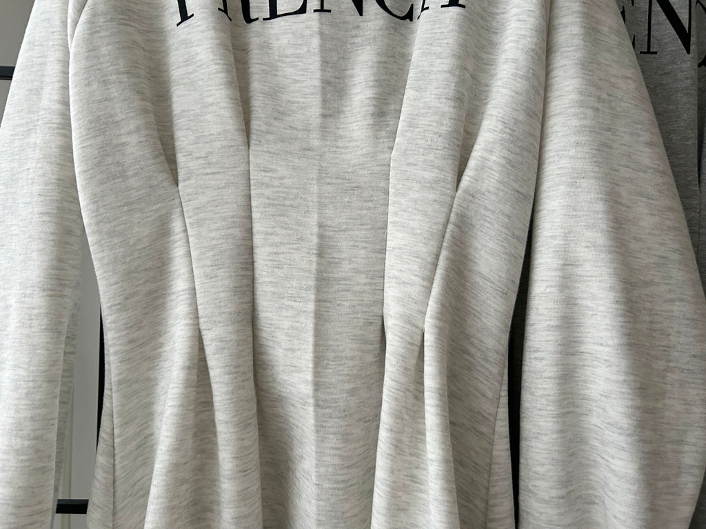 FRENCH HOODIES 舒適全彈性顯瘦修腰衛衣連身裙, Dress/ DS9367