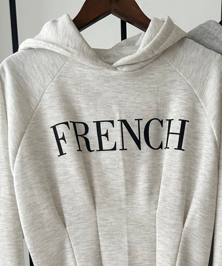 FRENCH HOODIES 舒適全彈性顯瘦修腰衛衣連身裙, Dress/ DS9367
