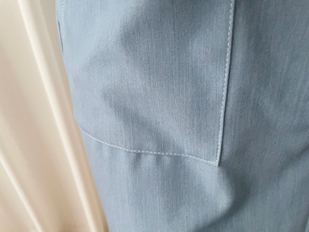 Slim a-line Denim 超舒適輕身寬鬆牛仔色車線, Skirt/ SK8728 (Midnightblue sold out)