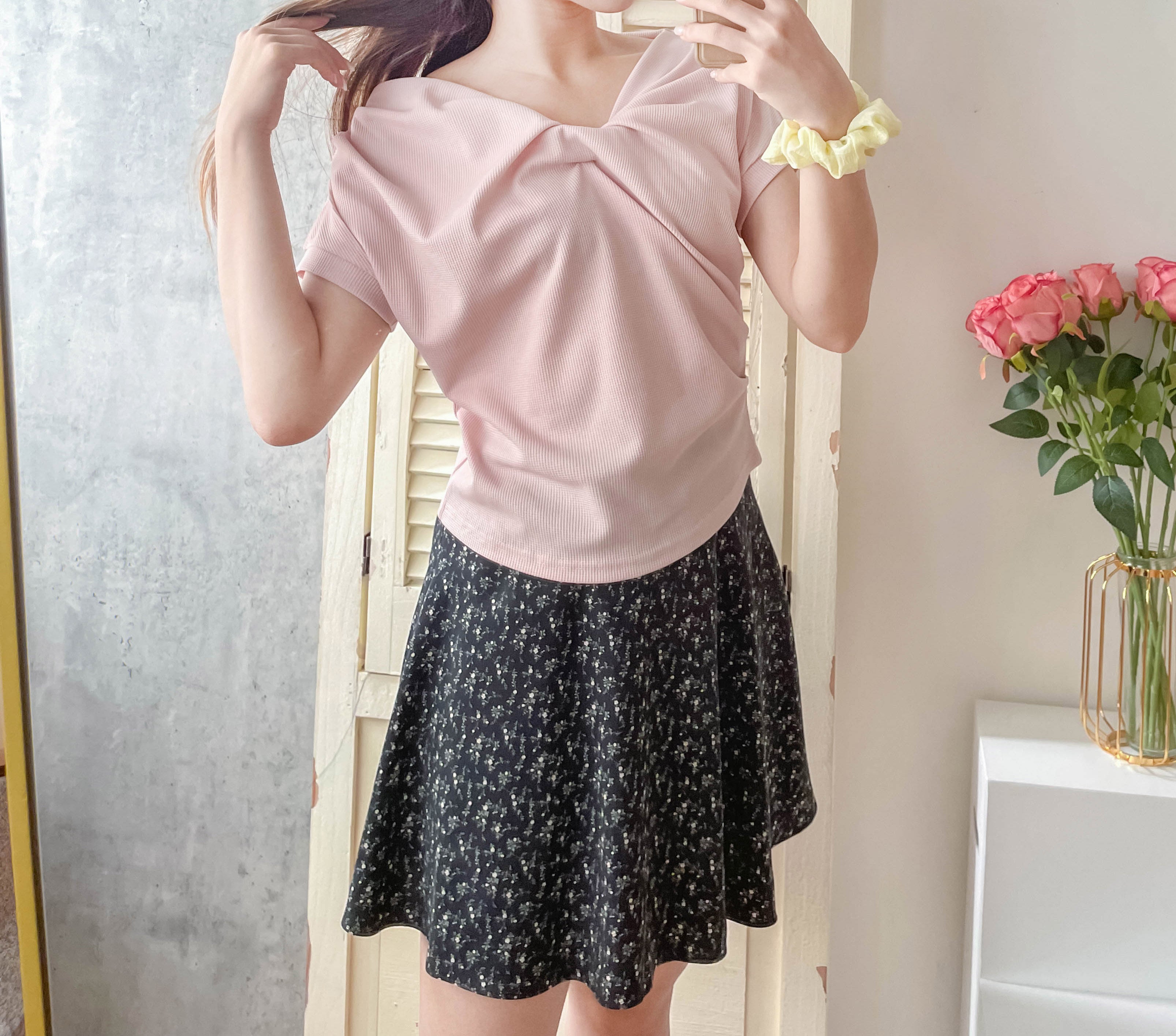 Garden 清雅花枝防走光百搭防皺花裙, Skirt/ SK8726 (Ivory sold out)