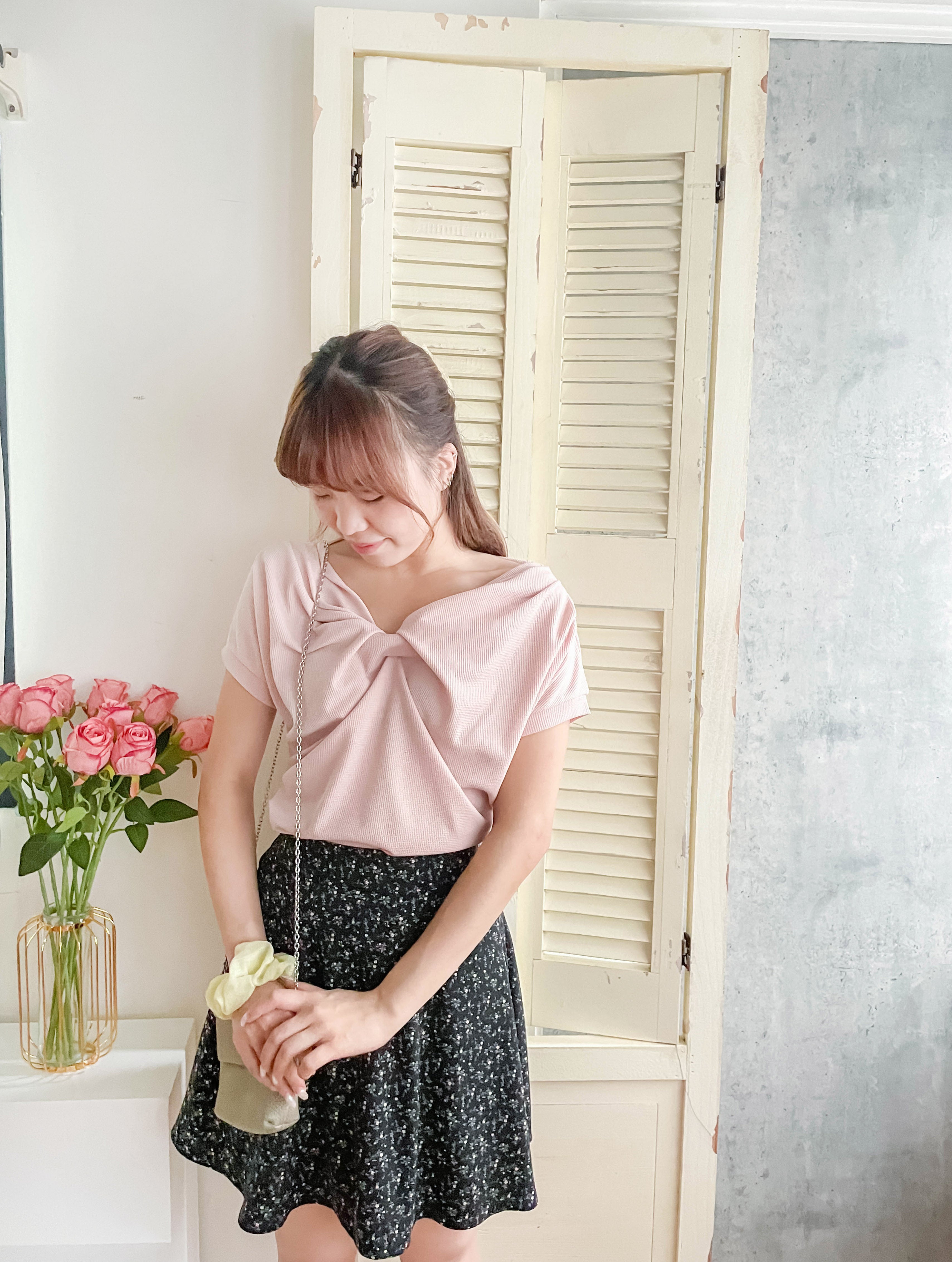 Garden 清雅花枝防走光百搭防皺花裙, Skirt/ SK8726 (Ivory sold out)
