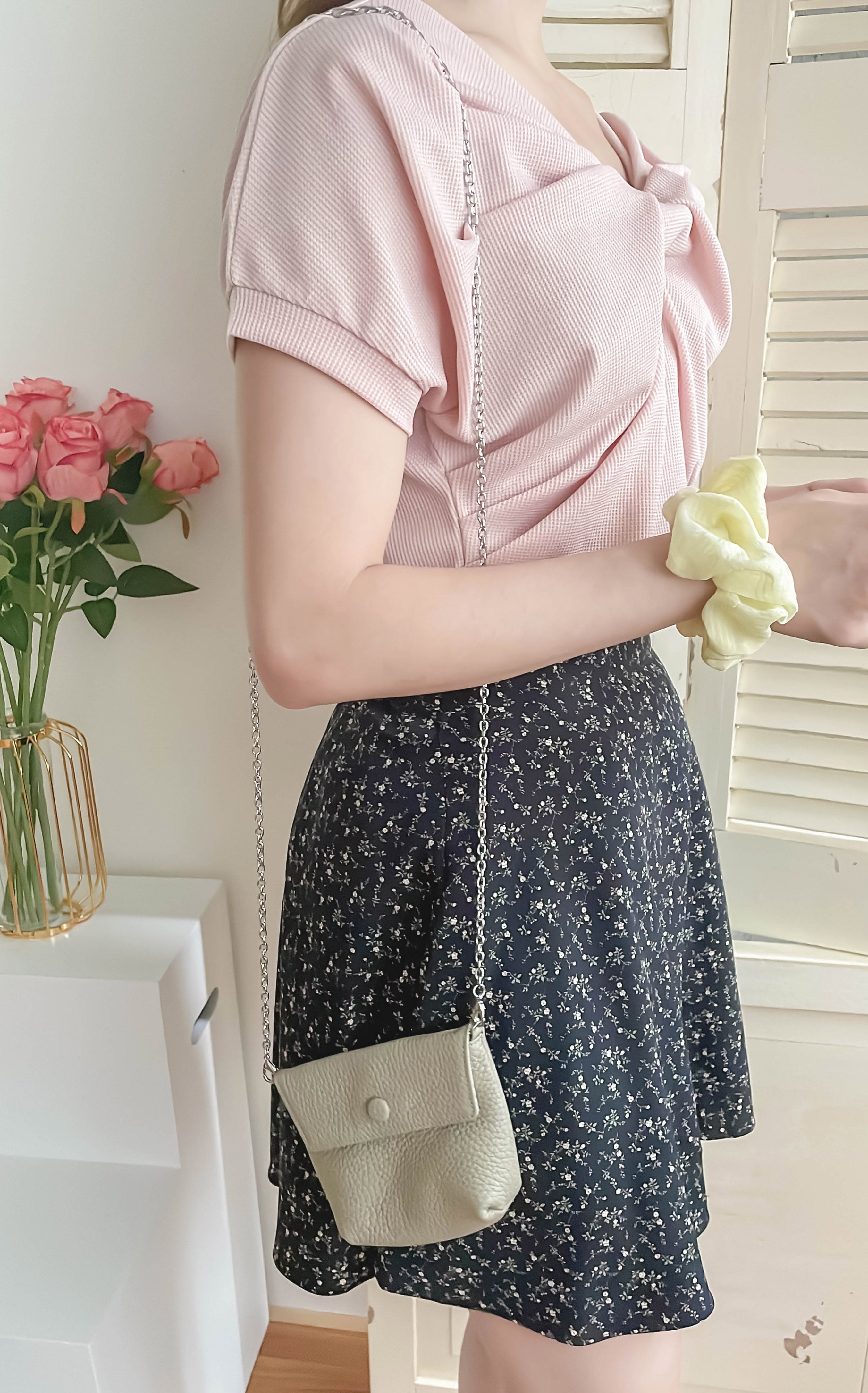 Garden 清雅花枝防走光百搭防皺花裙, Skirt/ SK8726 (Ivory sold out)