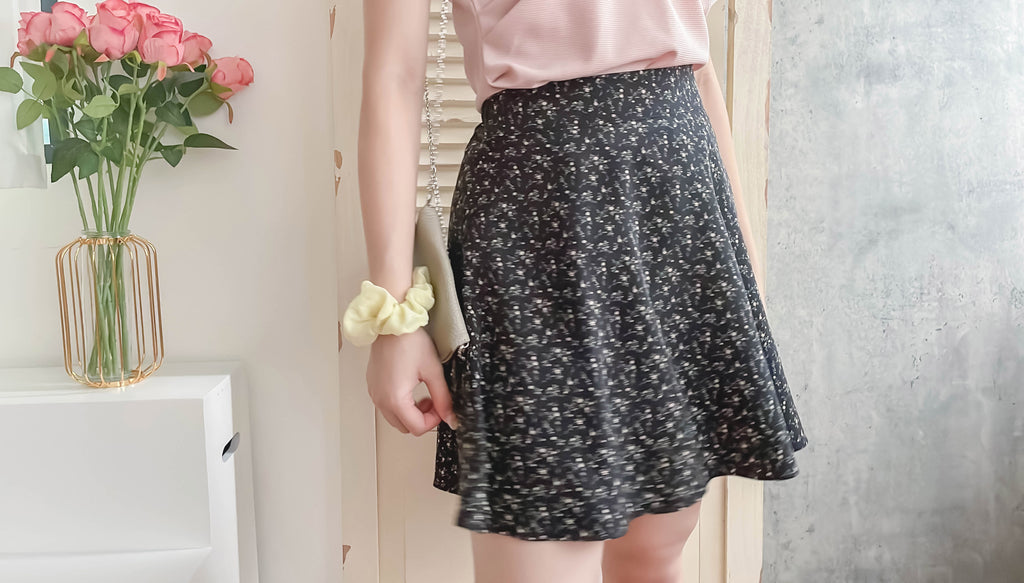 Garden 清雅花枝防走光百搭防皺花裙, Skirt/ SK8726 (Ivory sold out)