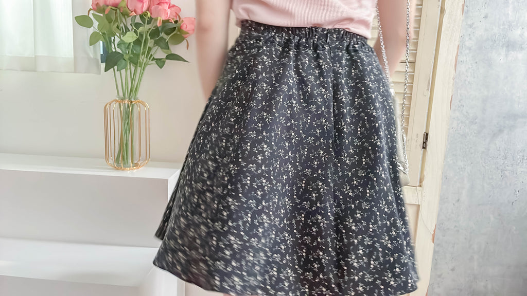Garden 清雅花枝防走光百搭防皺花裙, Skirt/ SK8726 (Ivory sold out)