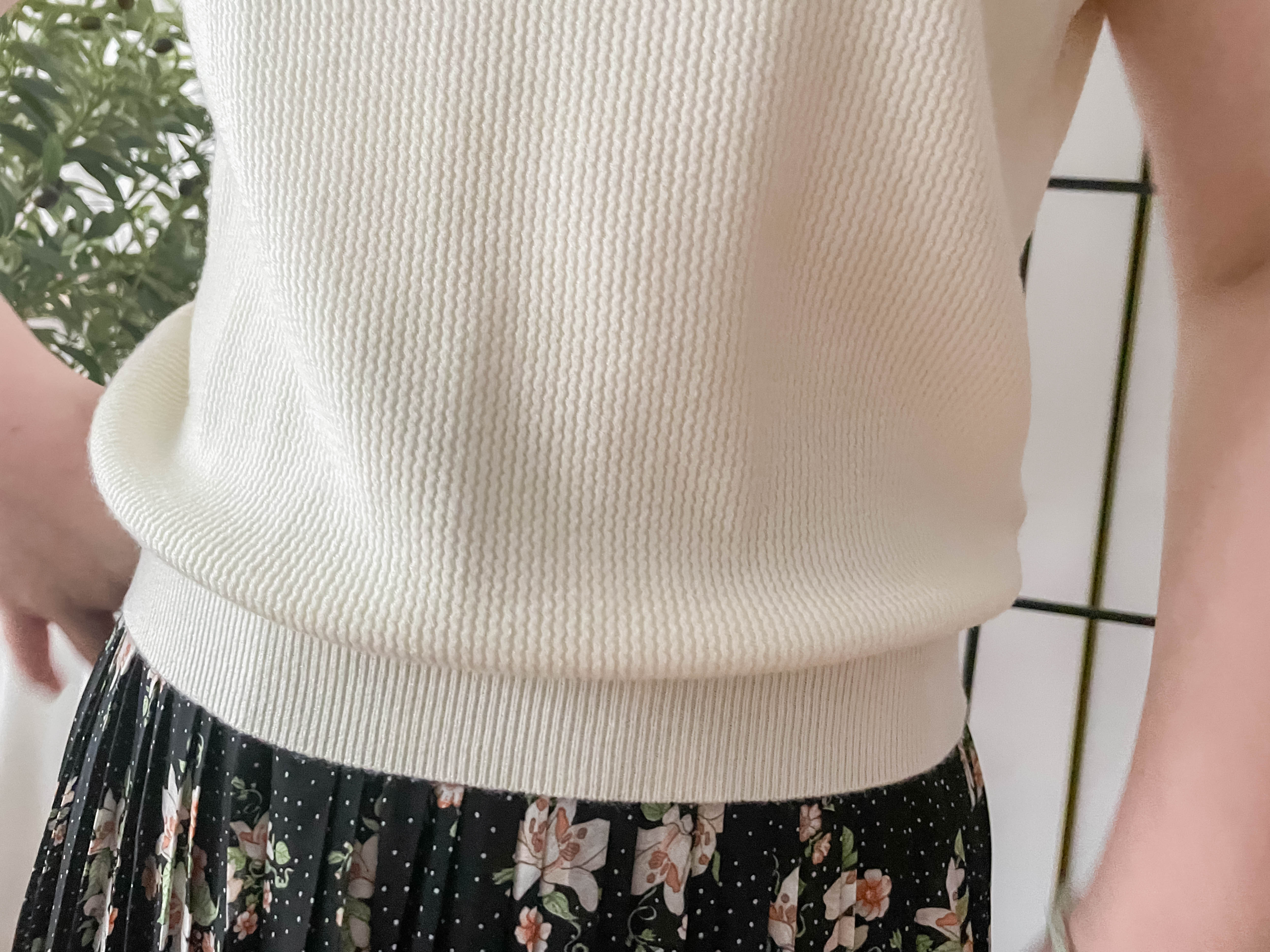Knit 小袖V領棉棉針織上衣, Top/ TP8880