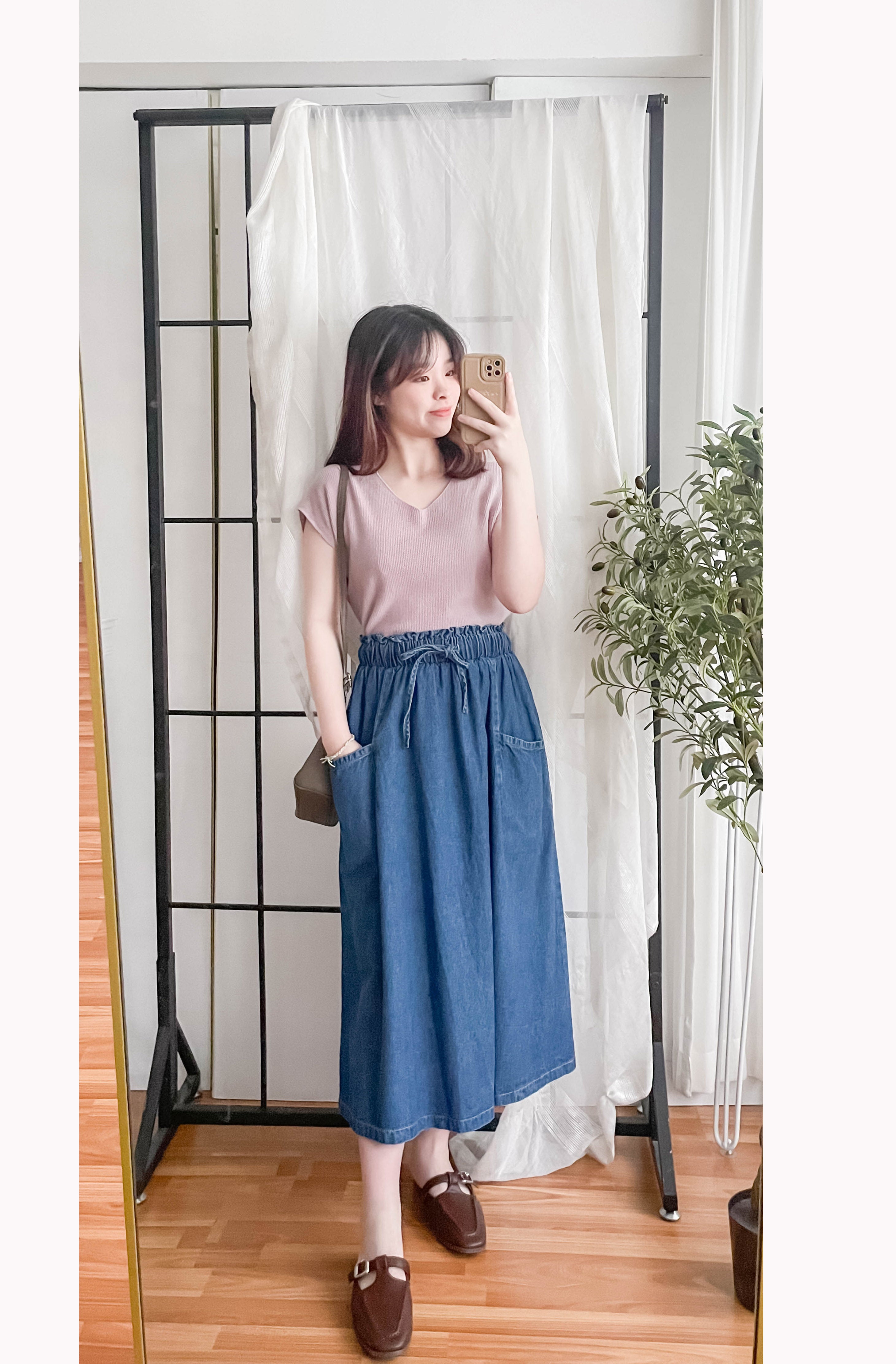 Knit 小袖V領棉棉針織上衣, Top/ TP8880