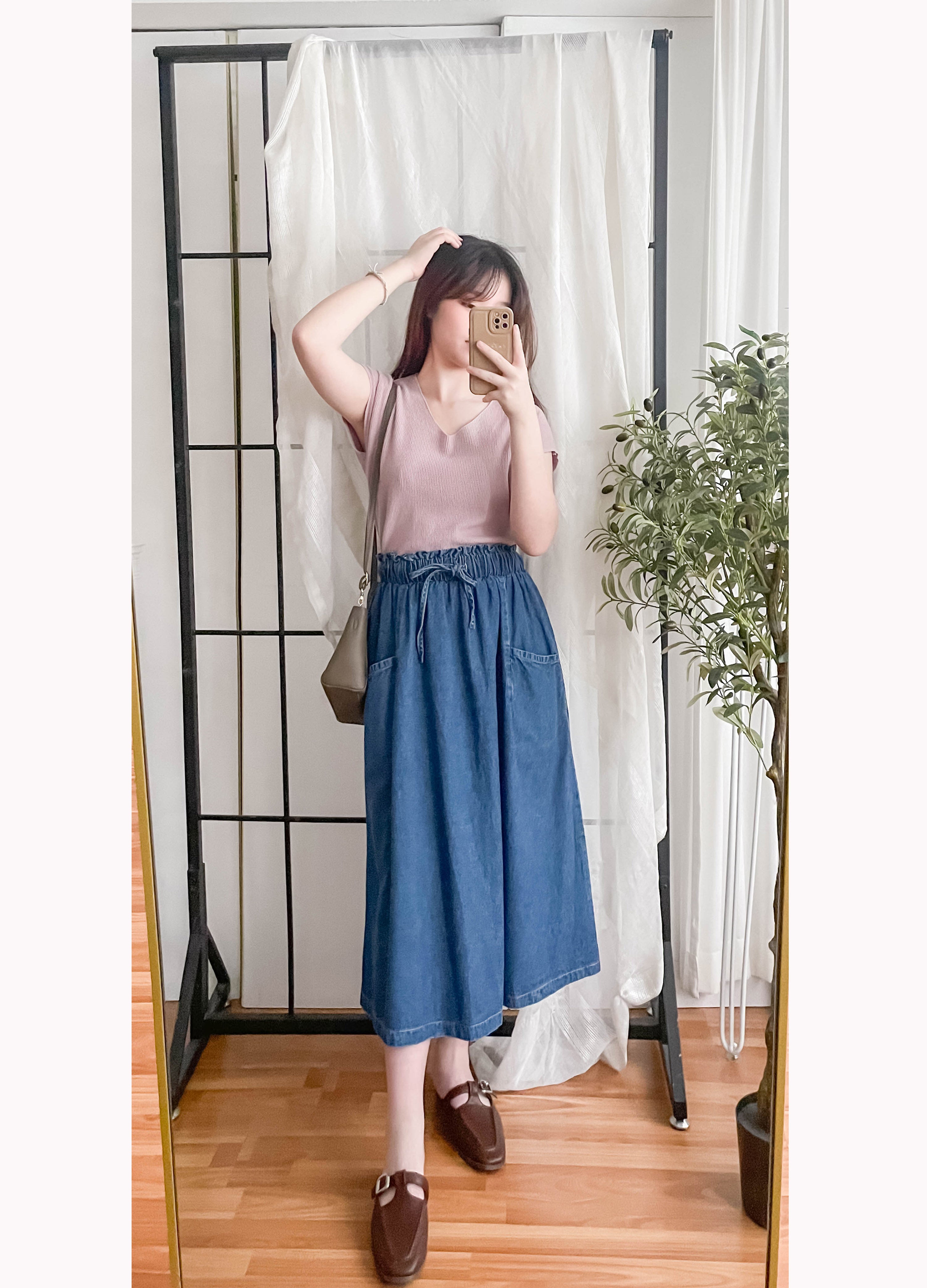 Knit 小袖V領棉棉針織上衣, Top/ TP8880