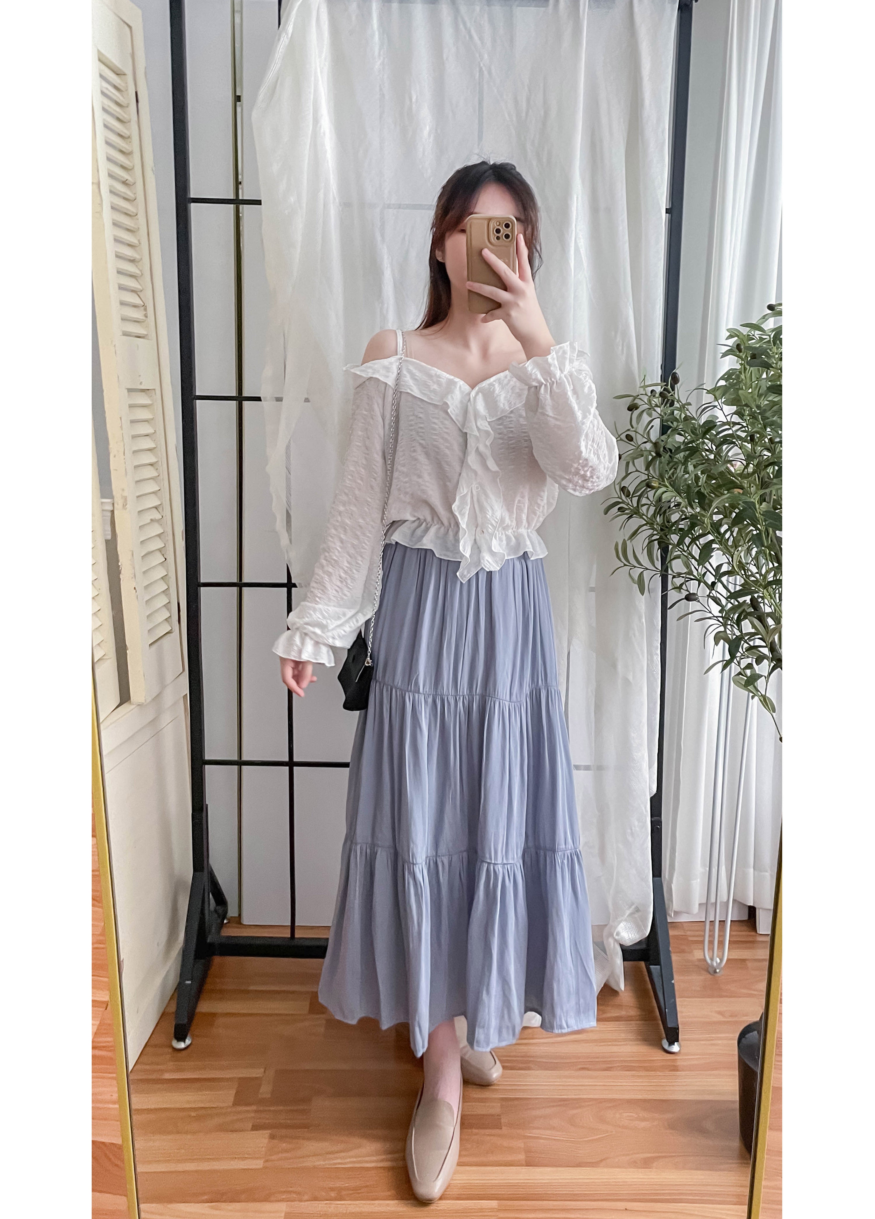 Fairy Touch 優雅高質垂感仙氣飄飄傘裙, Skirt/ SK8732