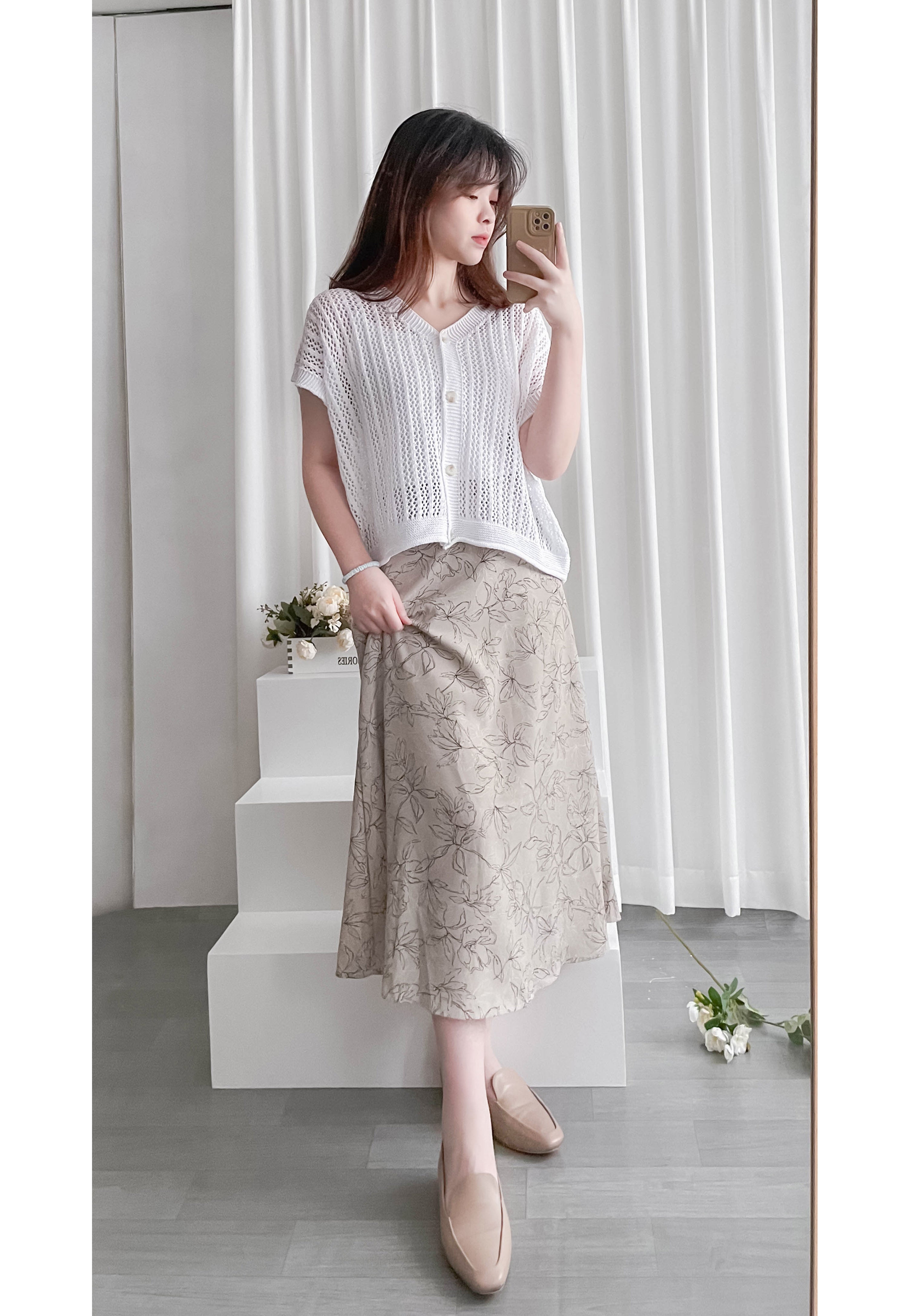 (售完即止款) Cape knit 通花線條飄飄袖口百搭層次感, Top/ TP8892