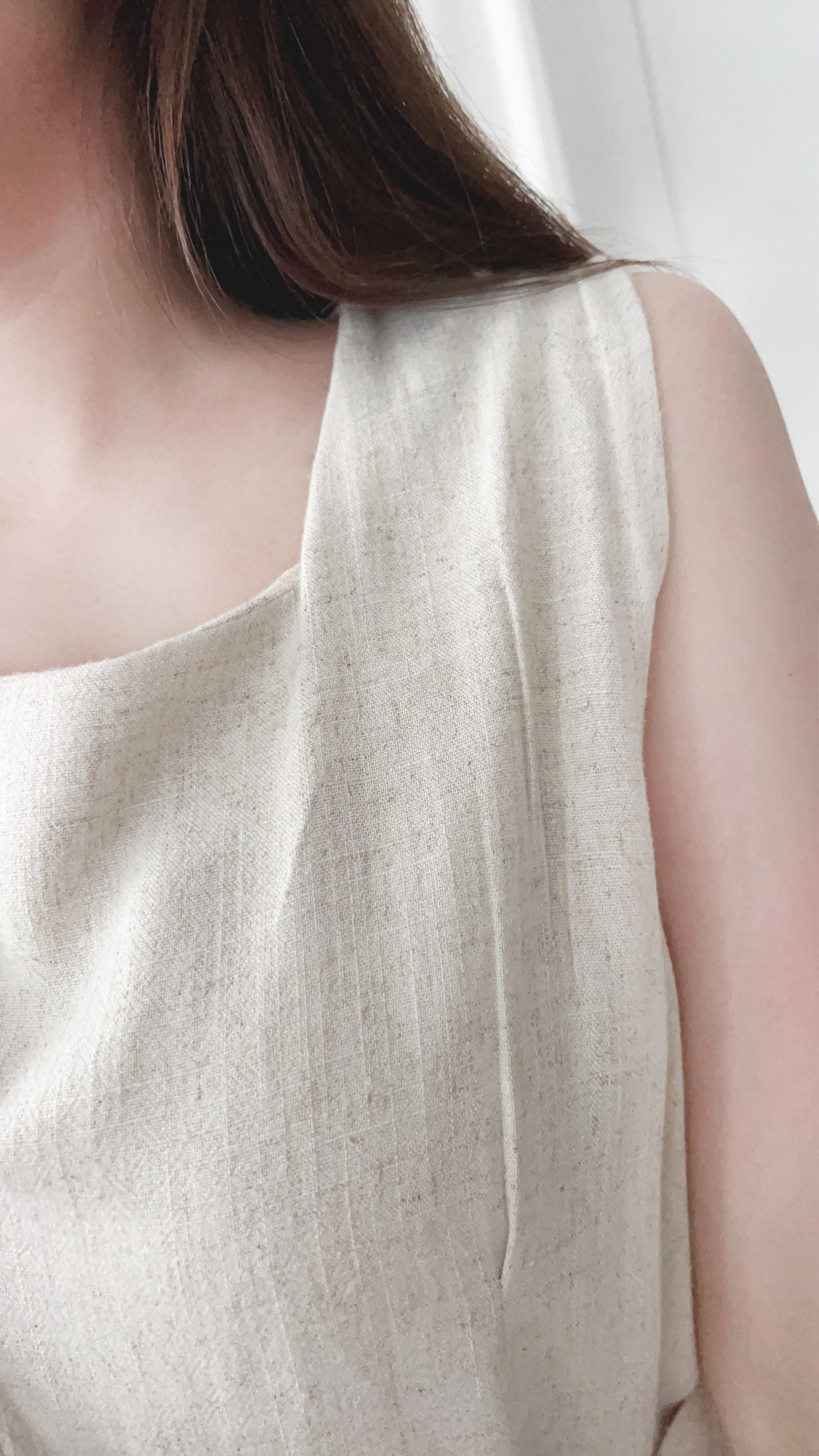 Square Collar 棉麻文青仙氣淺方領修腰, Dress/ DS9301 (湖水綠 MediumAquamarine sold out)