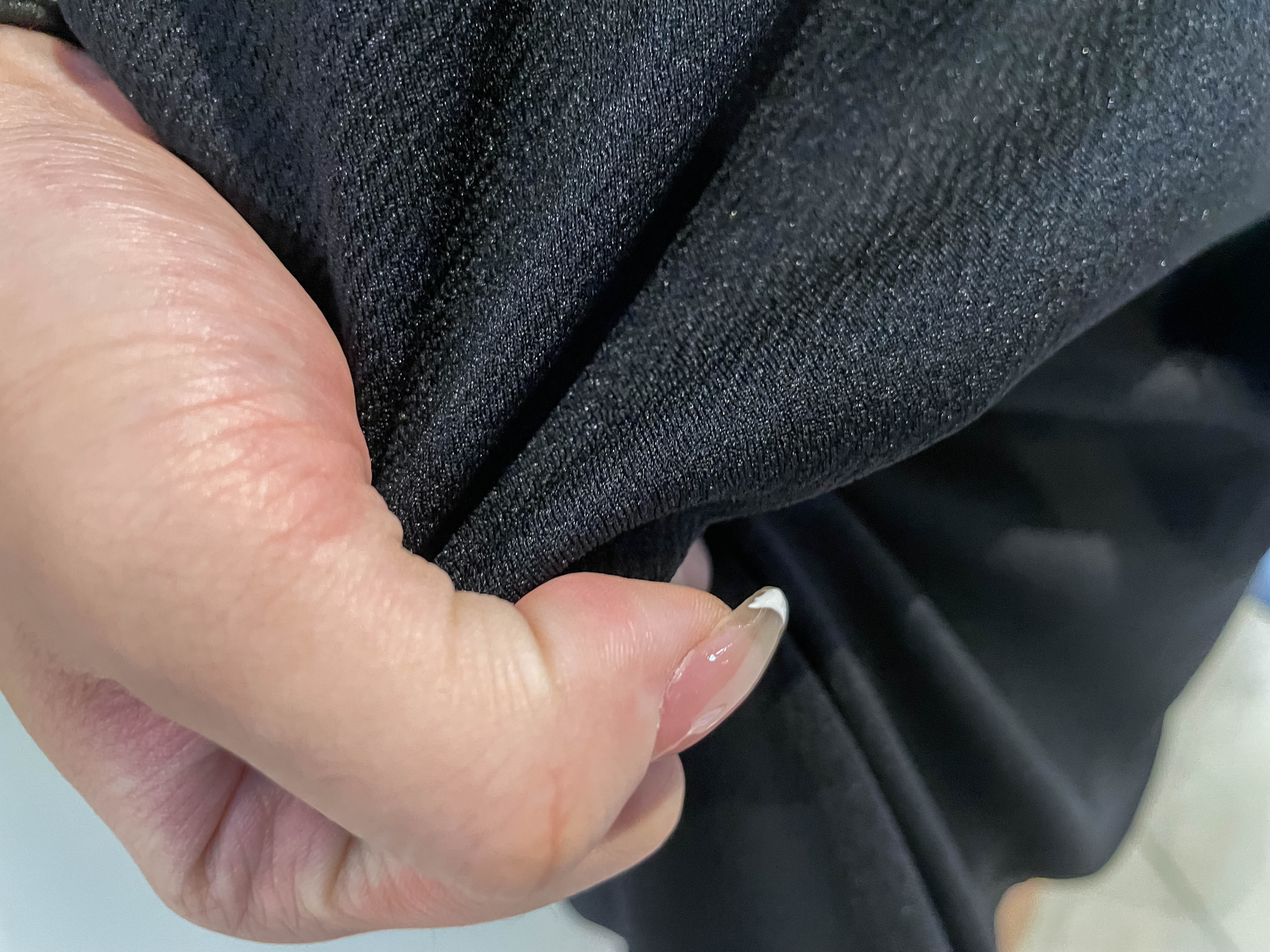 Tiffany Pearl 白織紋衣領珍珠鈕扣拼恤衫袖口連身衫, Blouse/ DS9332