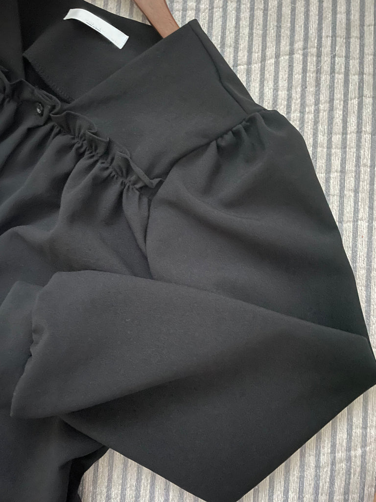 !Limited best deal! Ruffle collar 日常花邊方領口雪紡棉上衣, Blouse/ BU8971