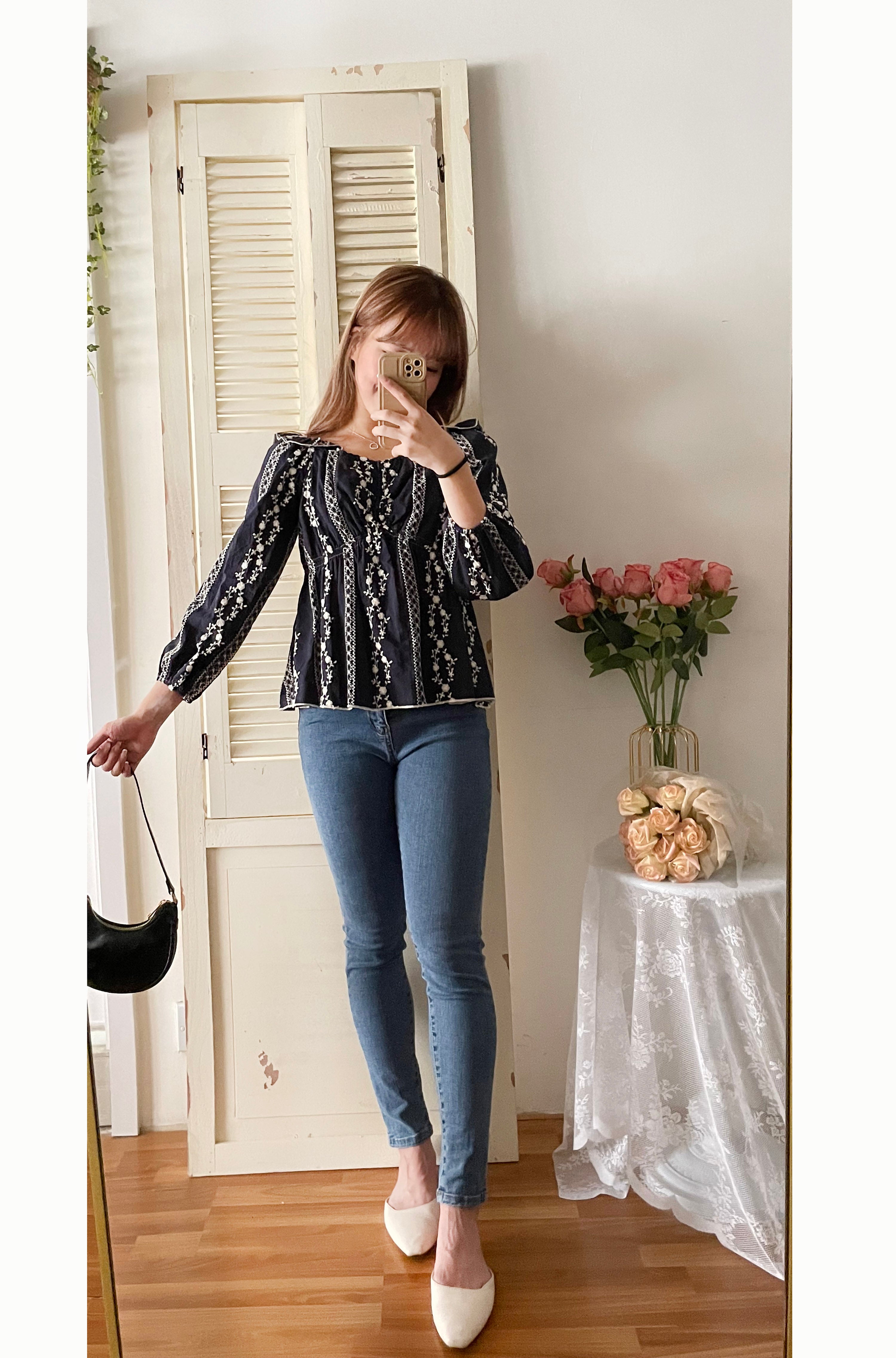 Ethnic 民族繡花修腰傘形上衣, Blouse/ BU8978 (不設訂貨款)