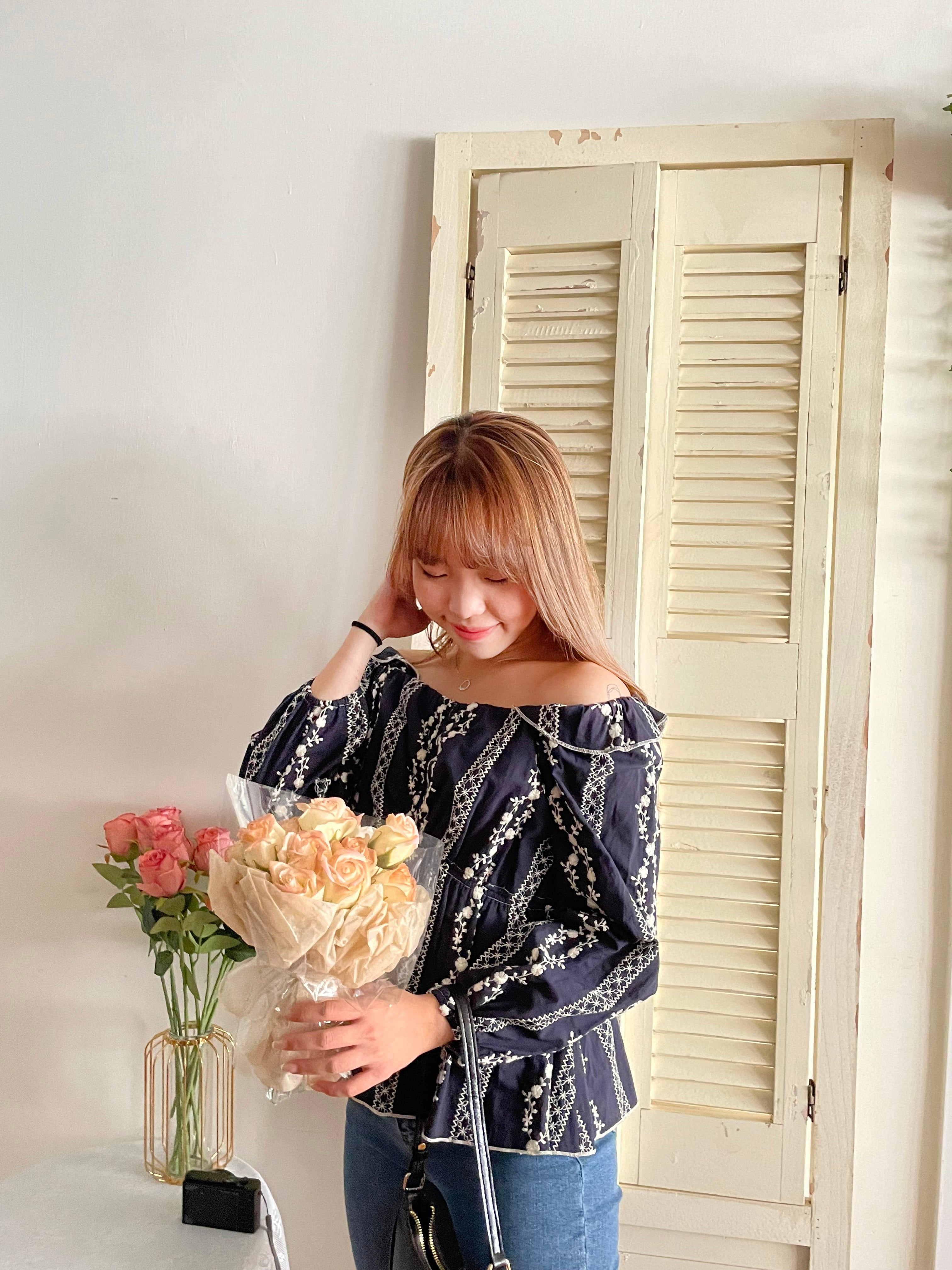 Ethnic 民族繡花修腰傘形上衣, Blouse/ BU8978 (不設訂貨款)