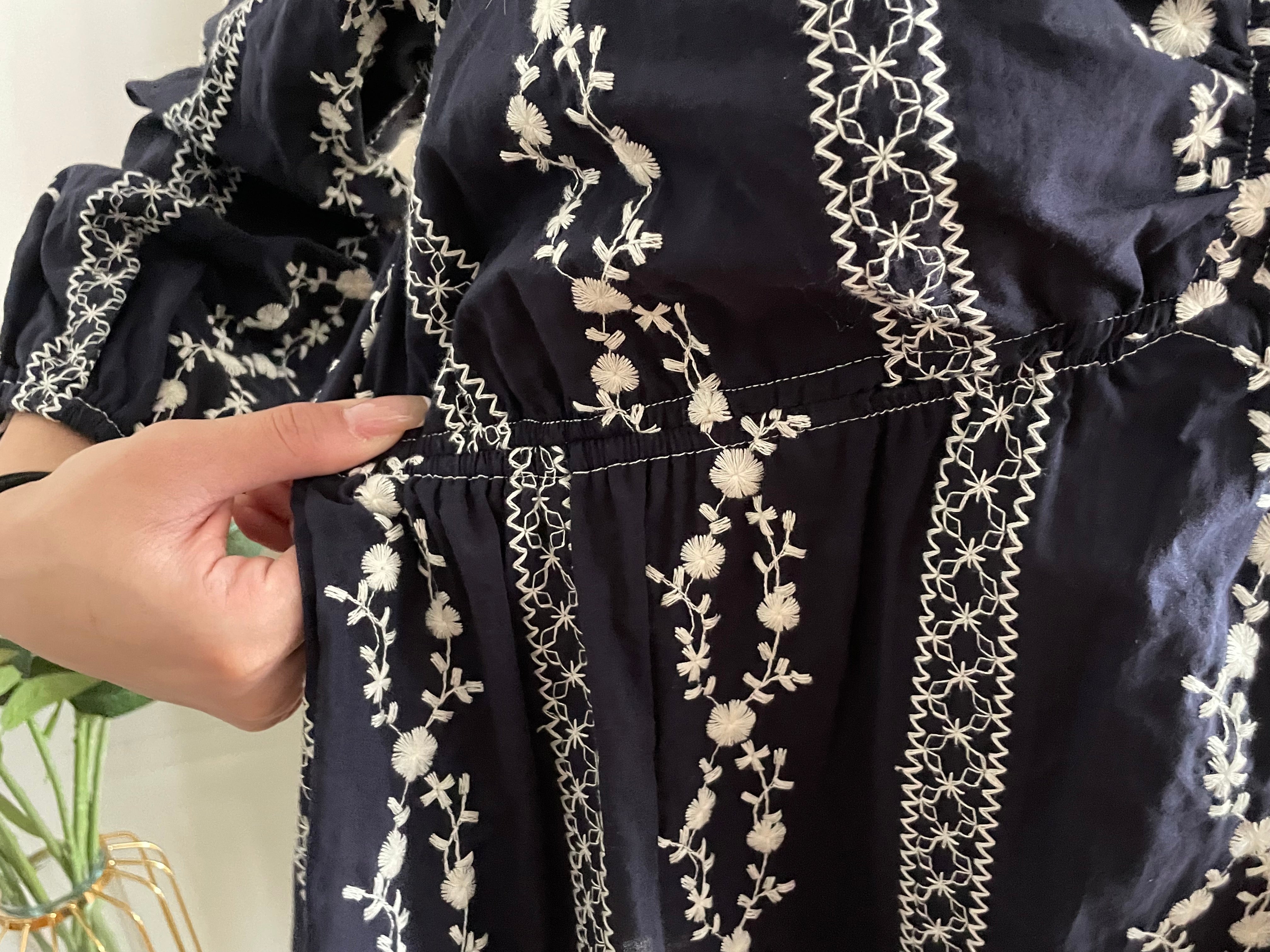 Ethnic 民族繡花修腰傘形上衣, Blouse/ BU8978 (不設訂貨款)