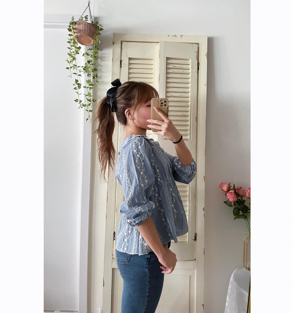 Ethnic 民族繡花修腰傘形上衣, Blouse/ BU8978 (不設訂貨款)