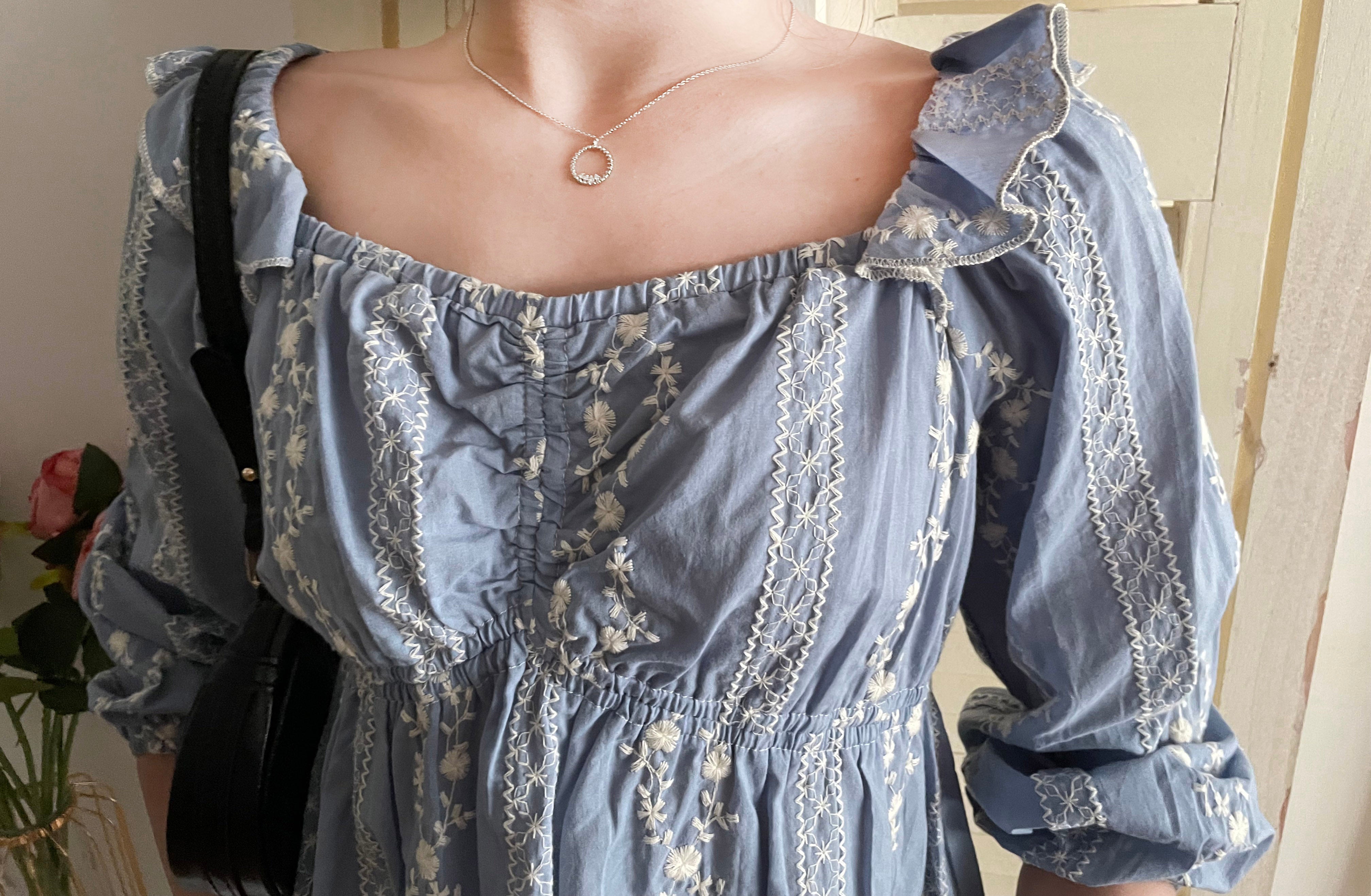 Ethnic 民族繡花修腰傘形上衣, Blouse/ BU8978 (不設訂貨款)