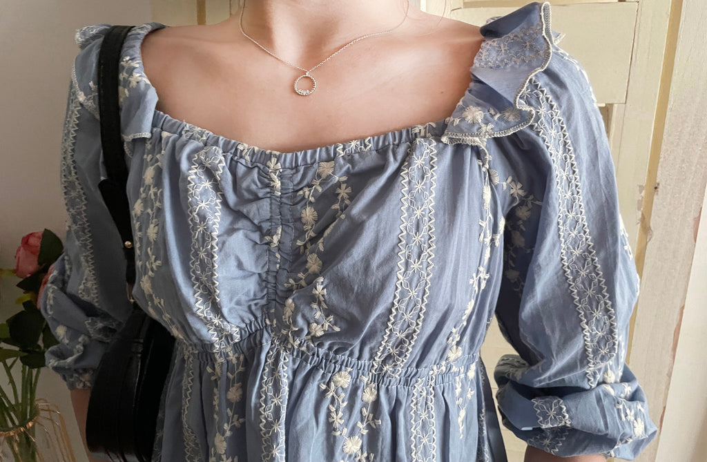 Ethnic 民族繡花修腰傘形上衣, Blouse/ BU8978 (不設訂貨款)
