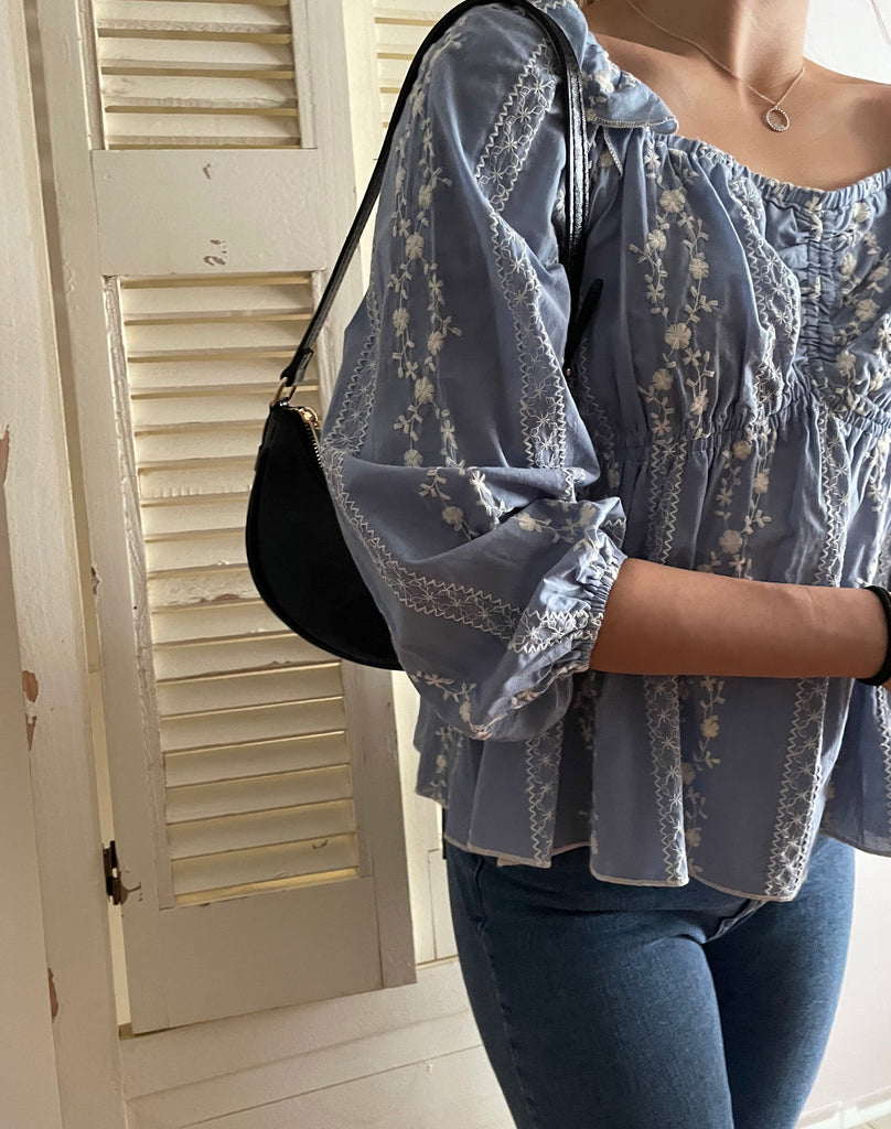 Ethnic 民族繡花修腰傘形上衣, Blouse/ BU8978 (不設訂貨款)