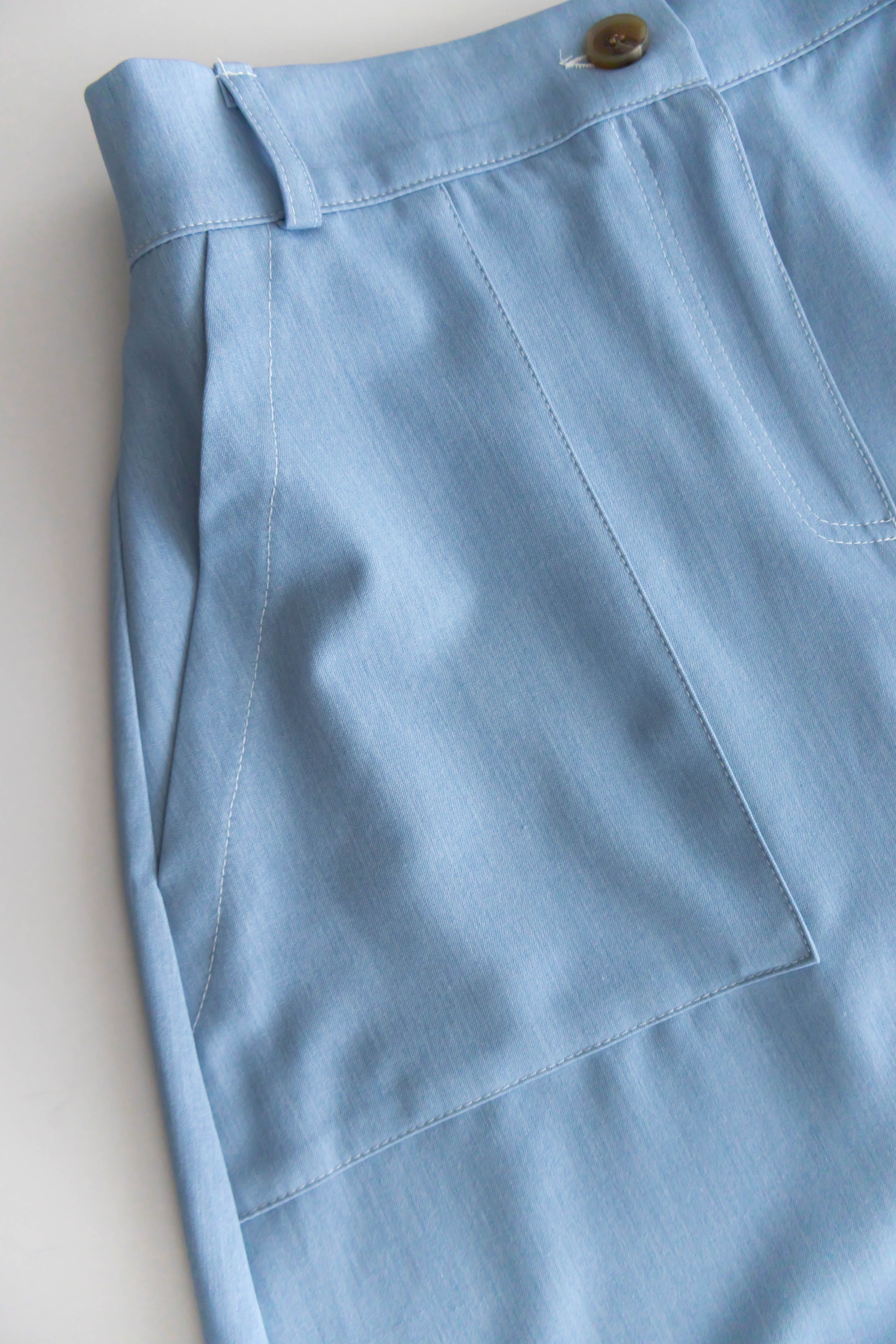 Slim a-line Denim 超舒適輕身寬鬆牛仔色車線, Skirt/ SK8728 (Midnightblue sold out)