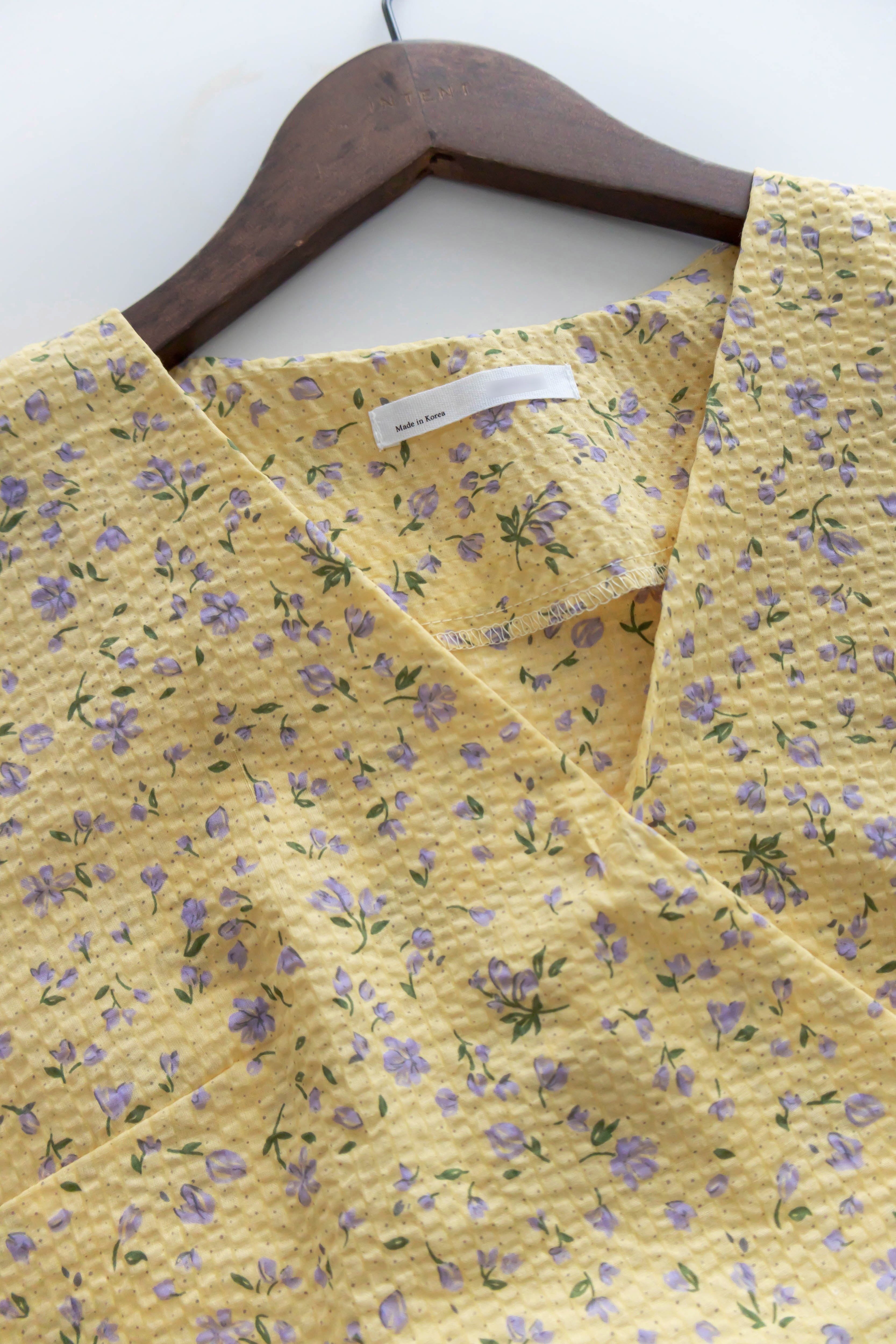 Cherry Sakura 浪漫櫻花點點疊領修腰, Blouse/ BU8958