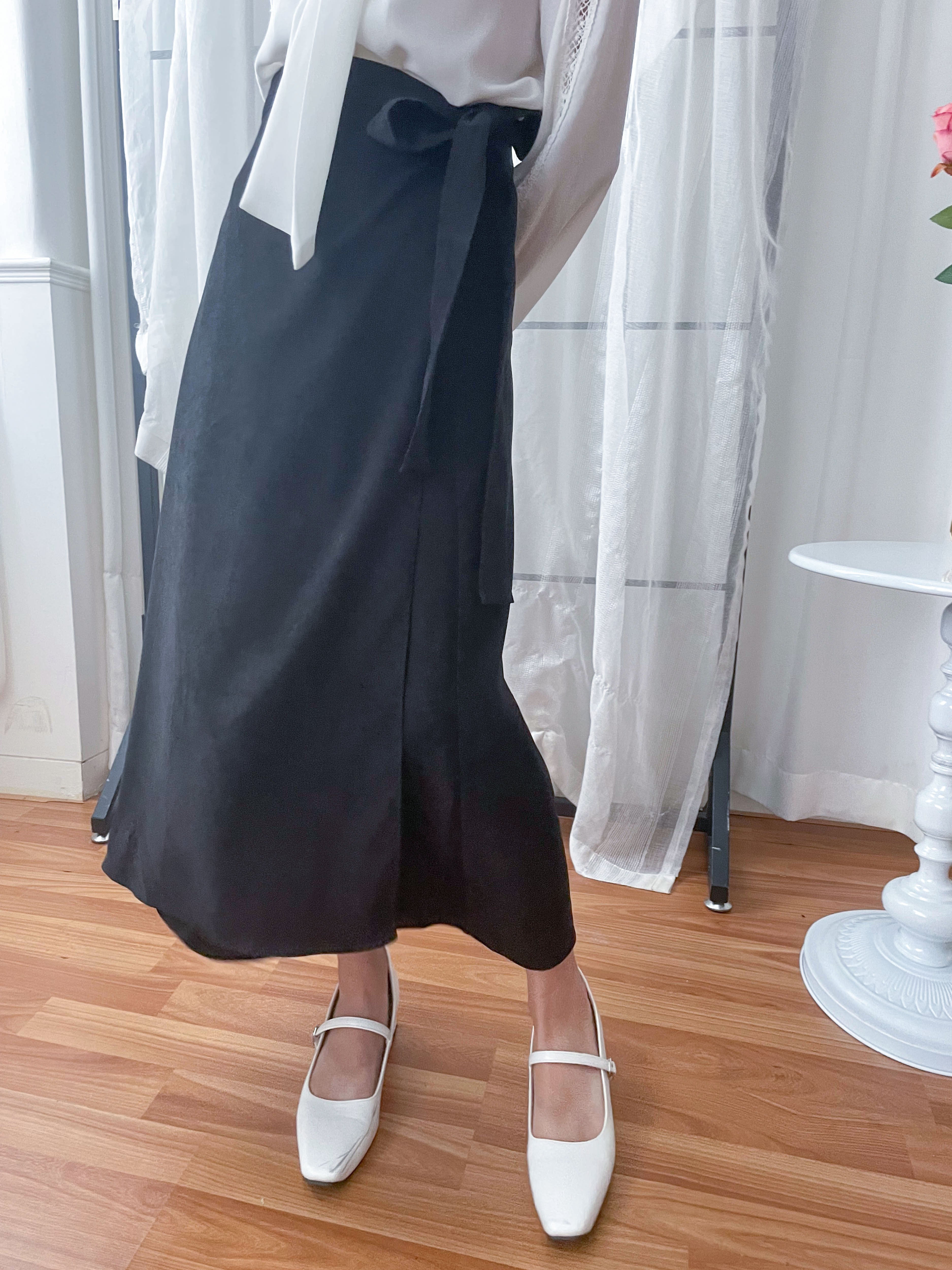 Slim Waist 包裹式穿著微A形顯瘦半身裙, Dress/ SK8748
