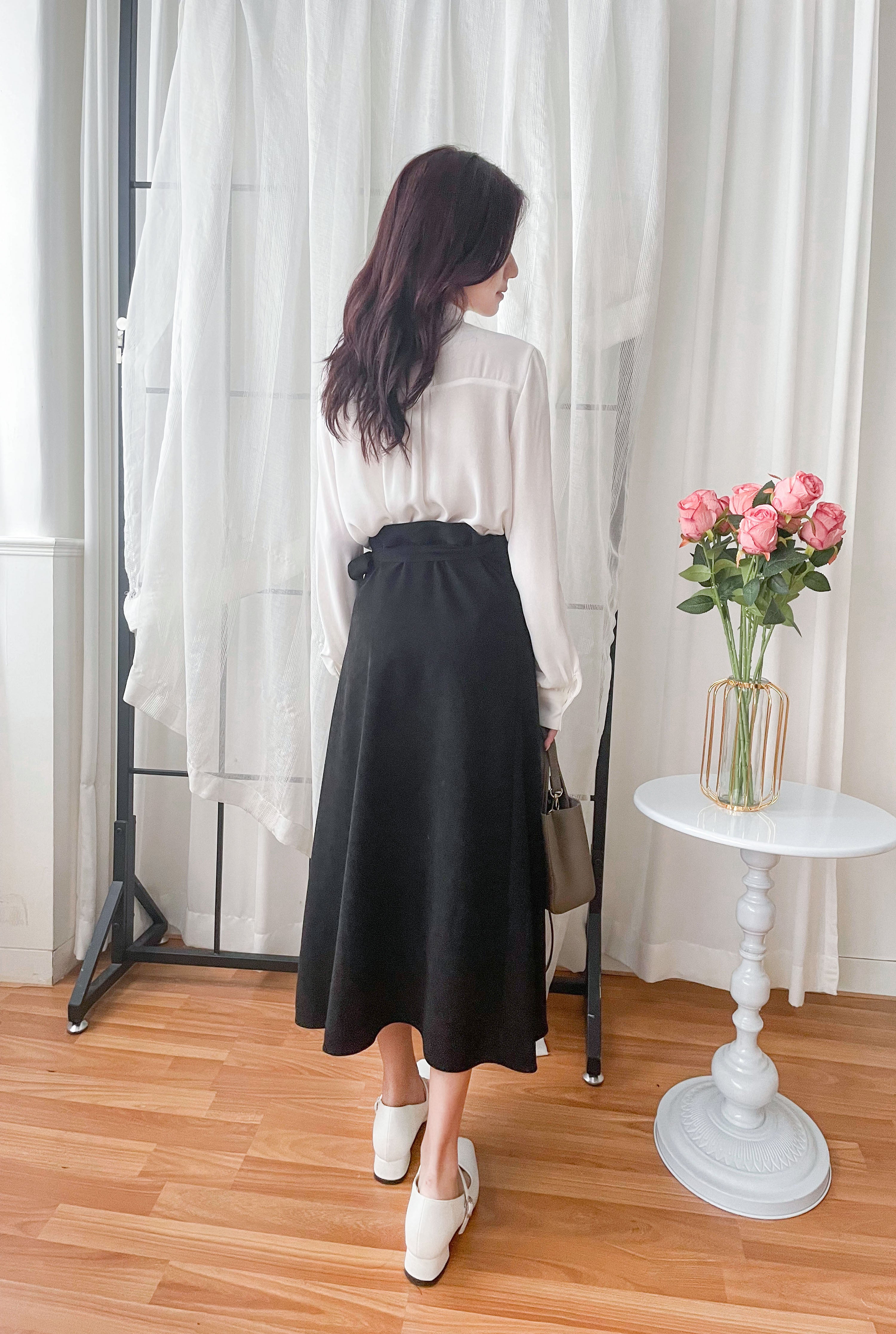 Slim Waist 包裹式穿著微A形顯瘦半身裙, Dress/ SK8748