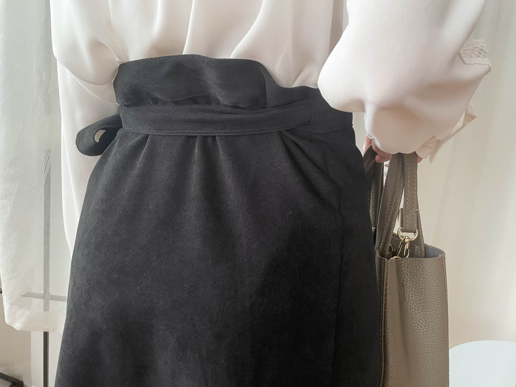 Slim Waist 包裹式穿著微A形顯瘦半身裙, Dress/ SK8748