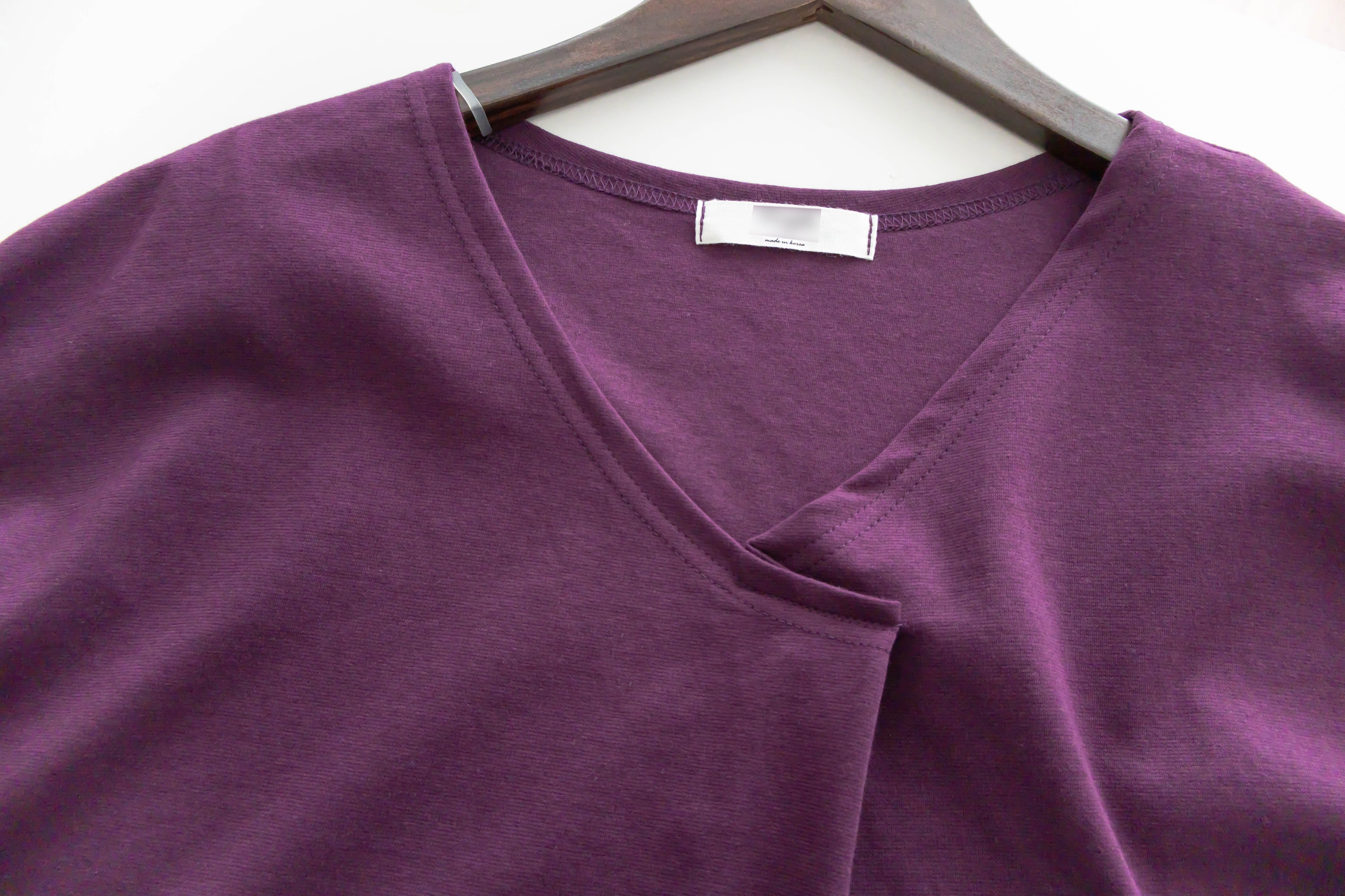 Pin Sleeve 棉質交疊V領花花袖上衣, Top/ BU8960 (white sold out)