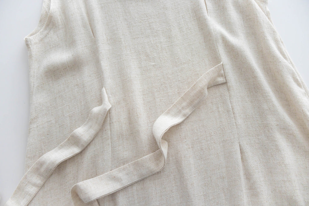 Square Collar 棉麻文青仙氣淺方領修腰, Dress/ DS9301 (湖水綠 MediumAquamarine sold out)