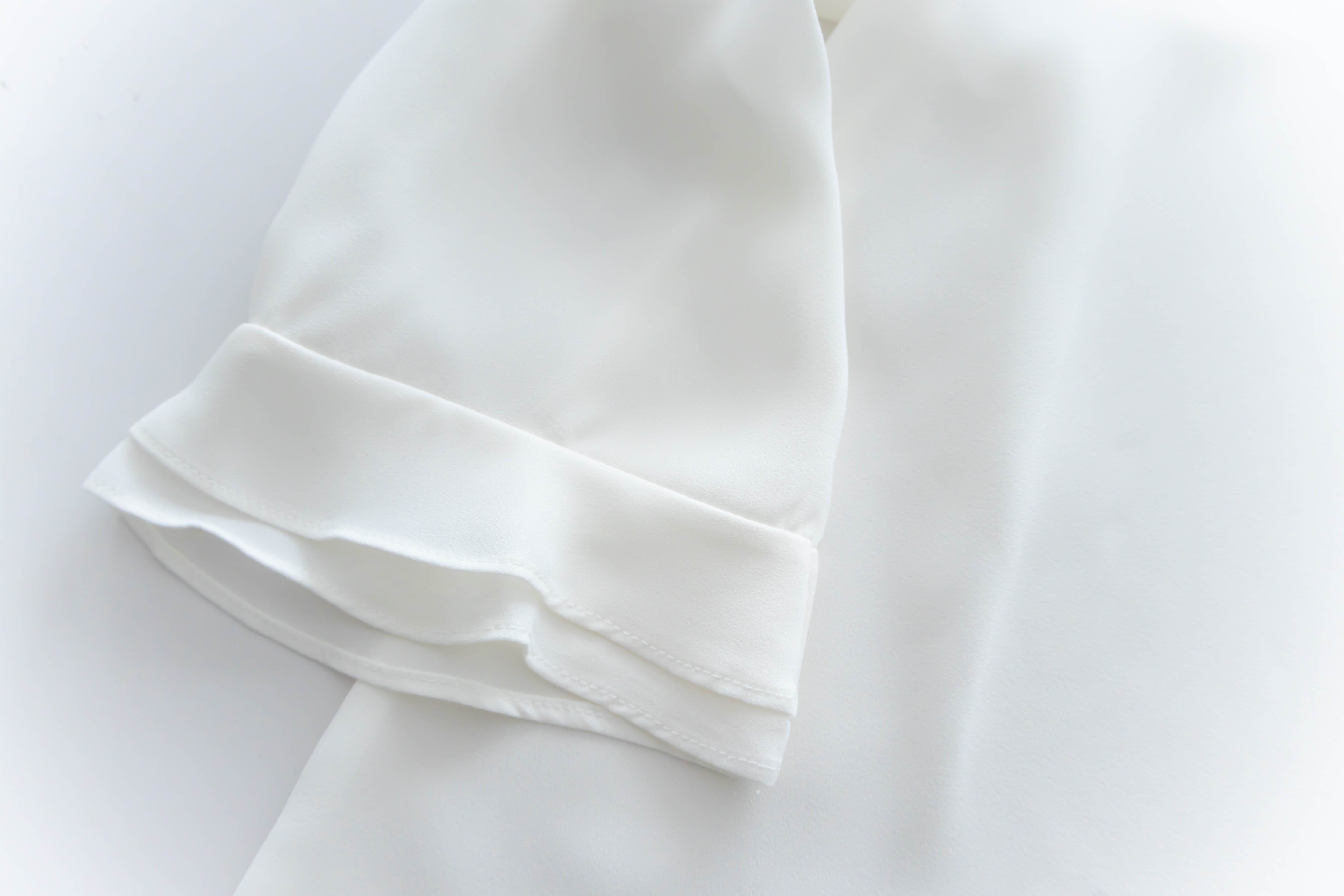 Sophist 垂感立體領口雙層手袖雪紡, Blouse/ BU8961