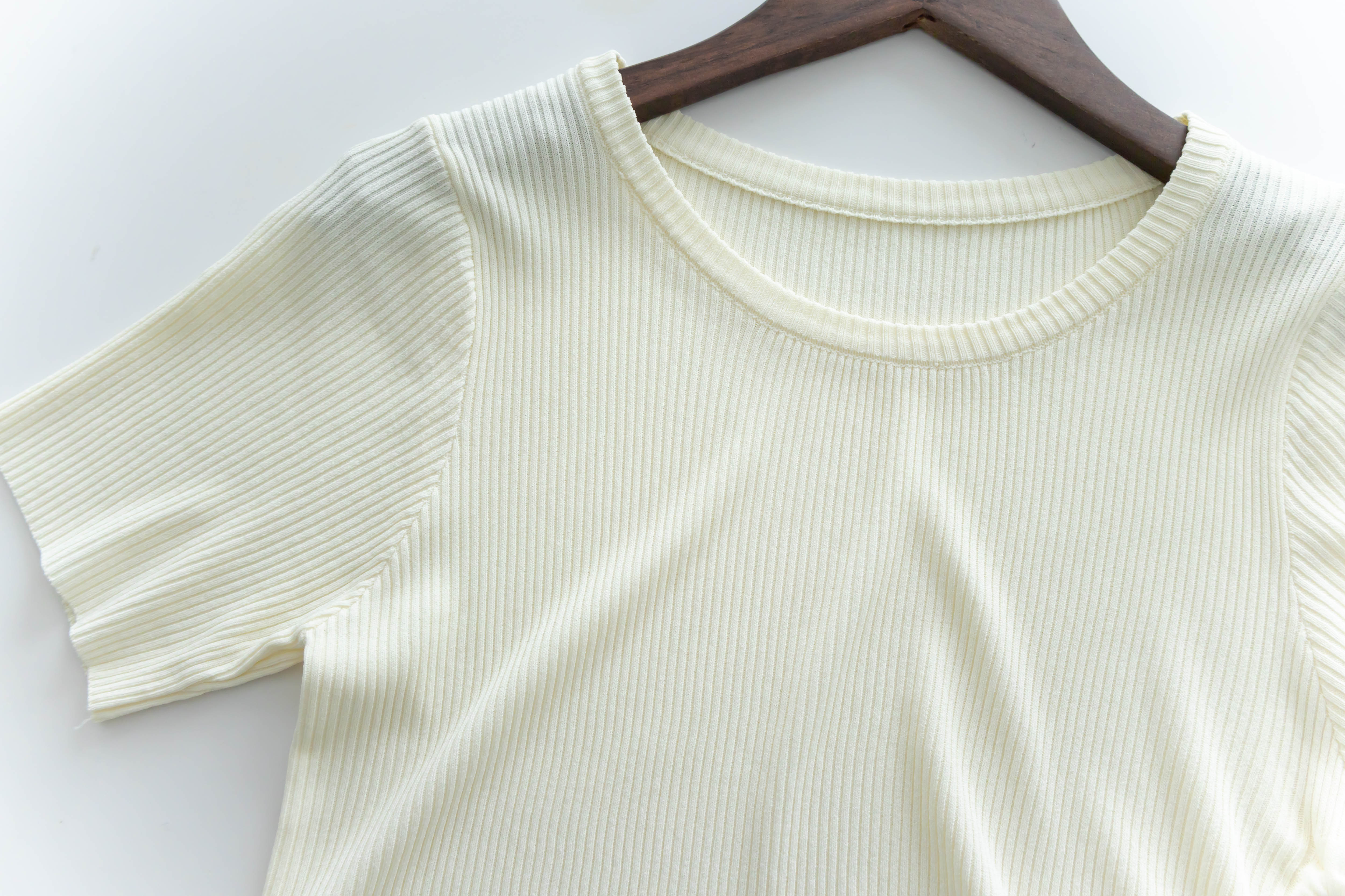 Asymmetric 舒適冰絲織紋側束帶衣尾, Top/ TP8888 (ivory sold out)