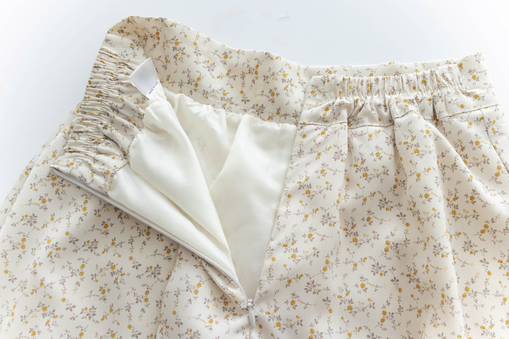 Garden 清雅花枝防走光百搭防皺花裙, Skirt/ SK8726 (Ivory sold out)