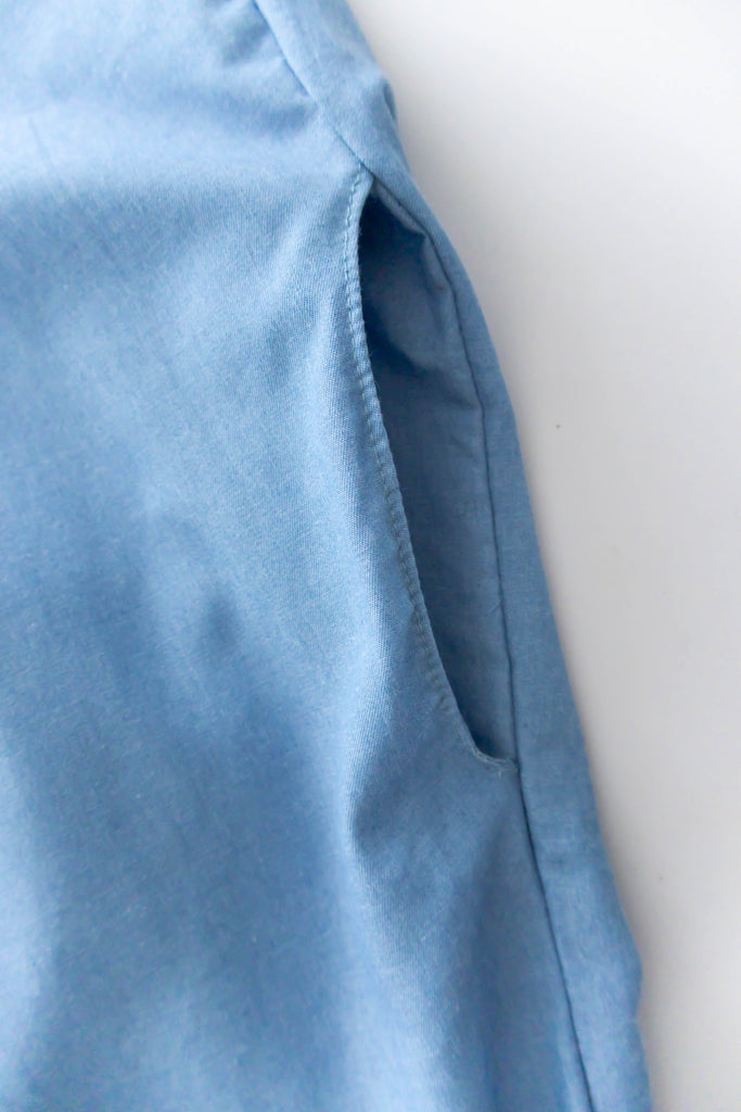 Denim Alice 背部設計吊帶口袋牛仔裙, Dress/ DS9304
