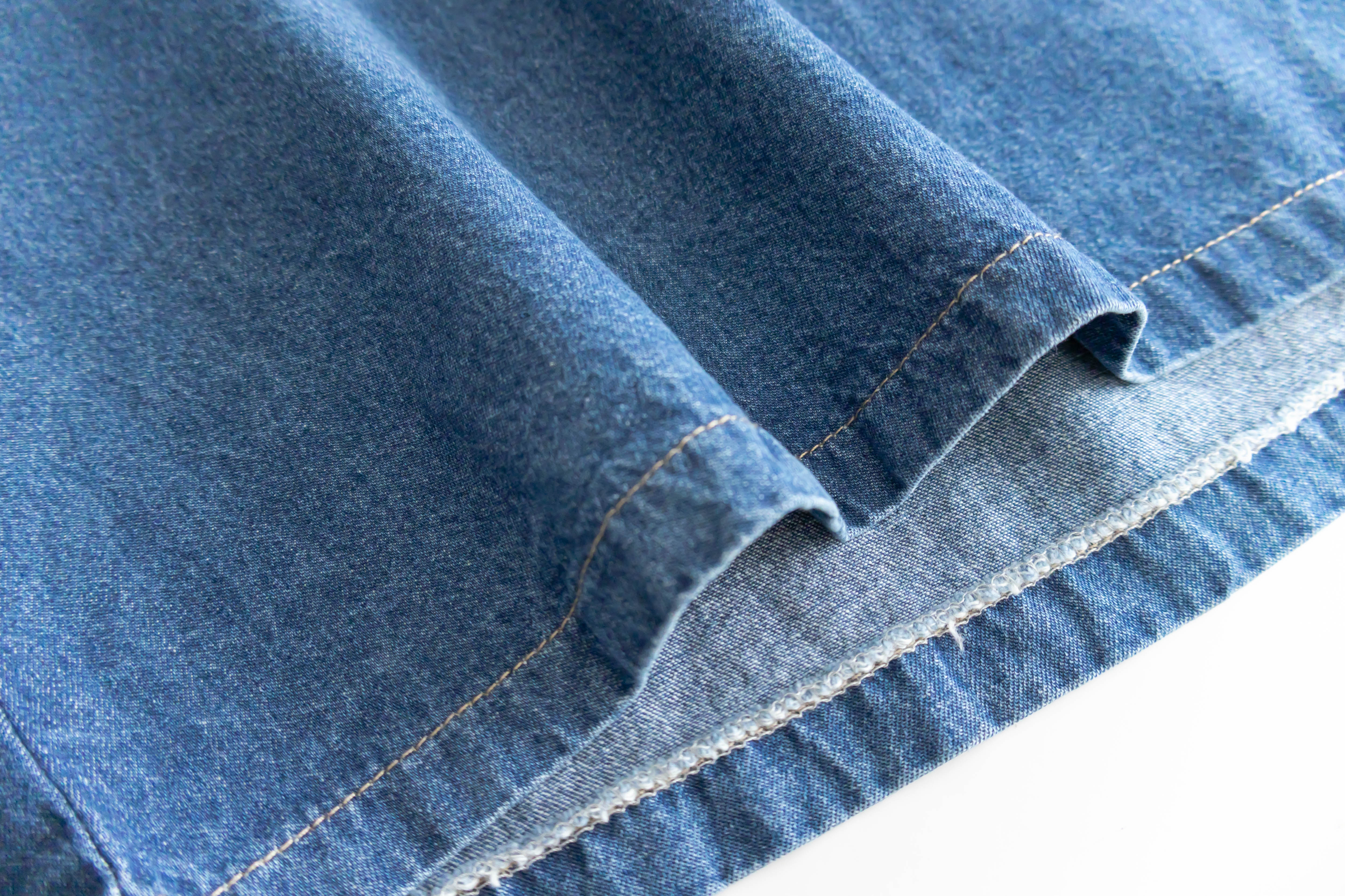 Ruffle Denim 斜口袋花邊橡筋微直牛仔裙, Skirt/ SK8729