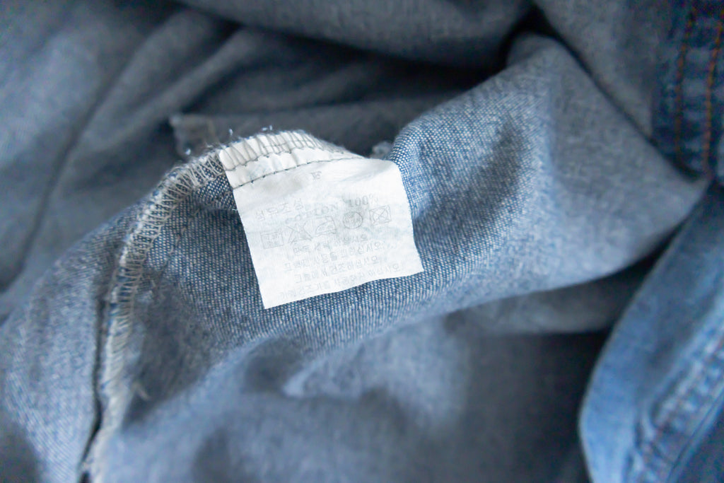 Stone Wash Denim 洗水色單排鈕口袋連身裙, Dress/ DS9310