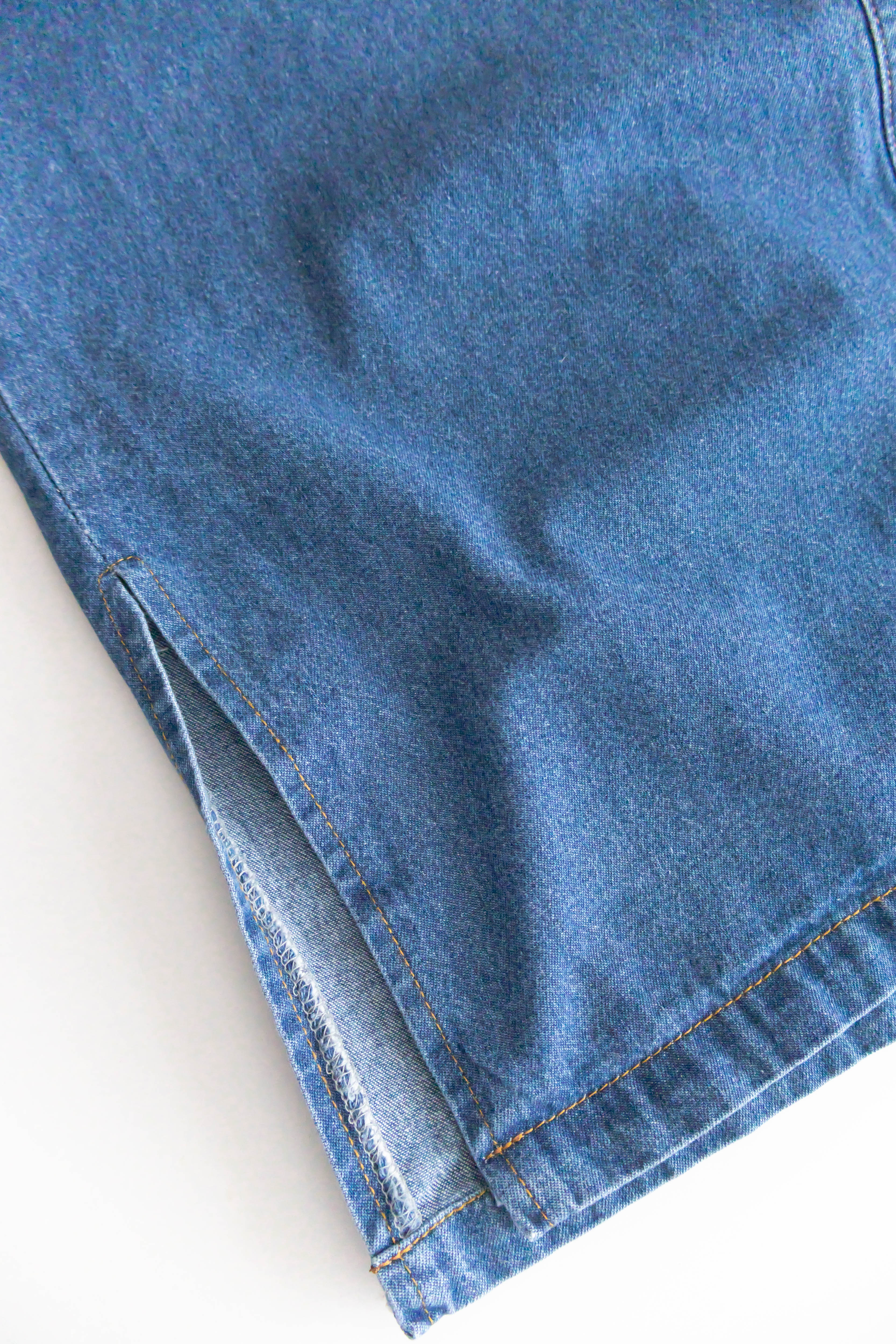 Stone Wash Denim 洗水色單排鈕口袋連身裙, Dress/ DS9310