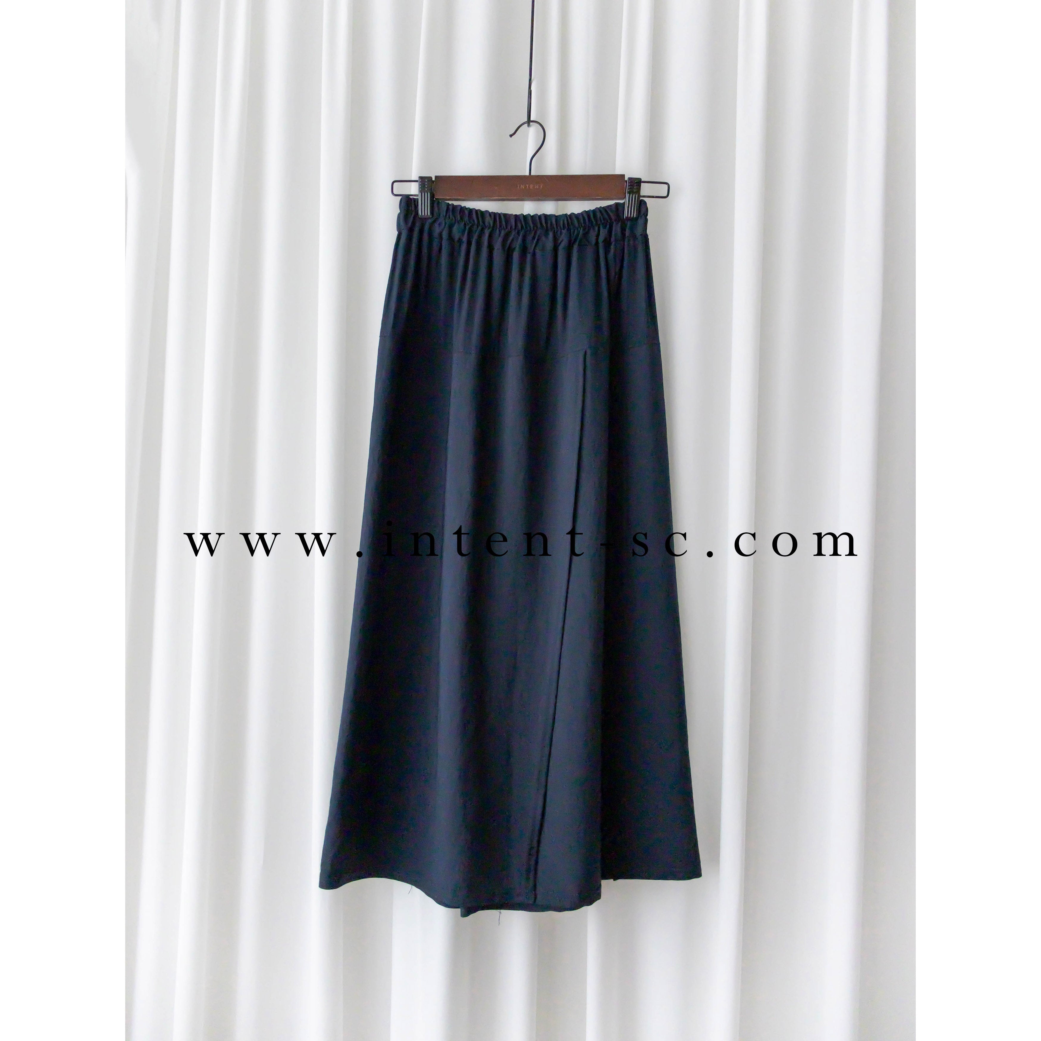Not A Skirt 深藍腰下開叉交疊內裙褲, Pants/ SK8735