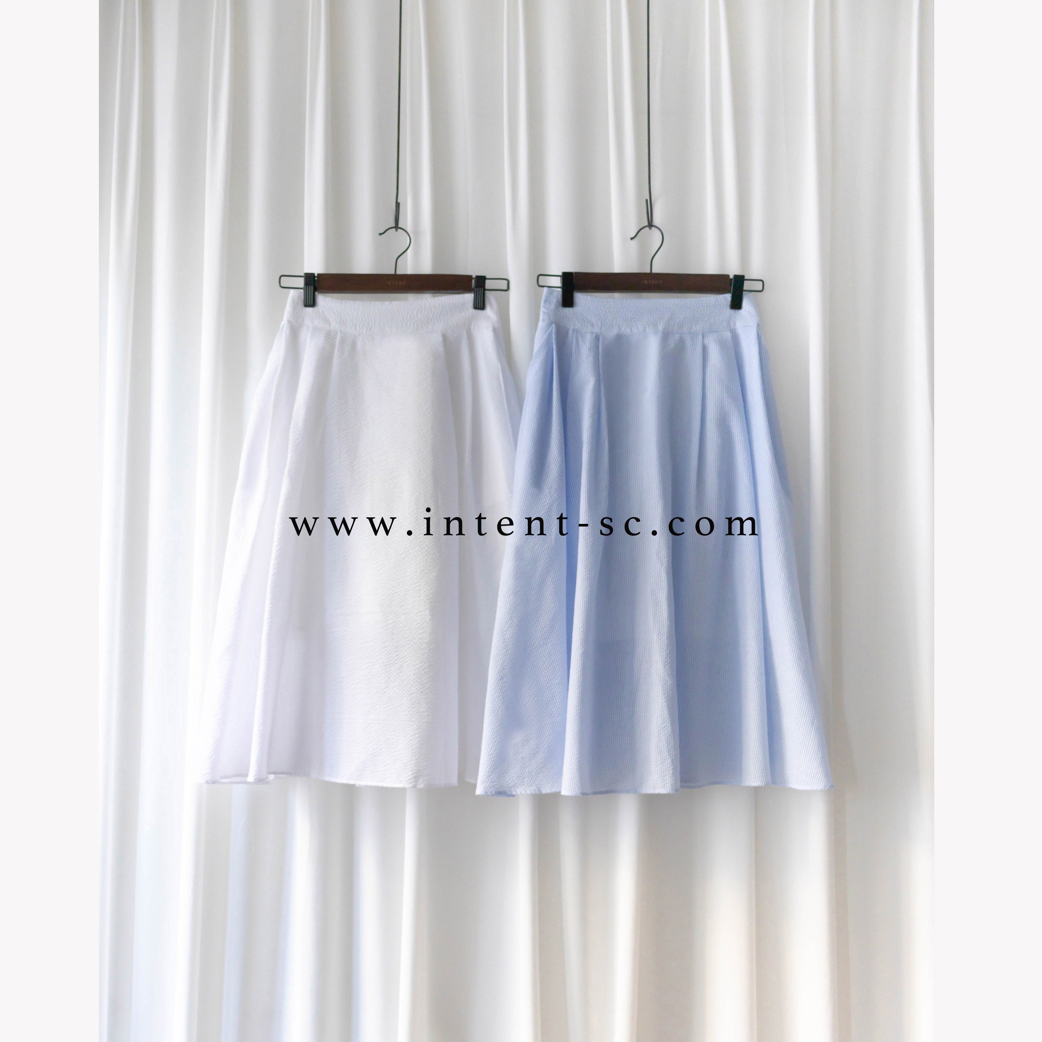 Pocket Stripe 口袋暗直紋後橡筋輕盈半身裙, Skirt/ SK8720