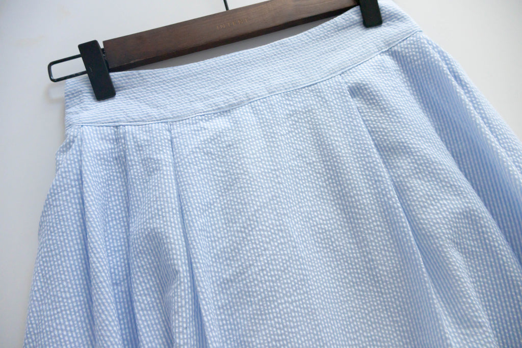 Pocket Stripe 口袋暗直紋後橡筋輕盈半身裙, Skirt/ SK8720