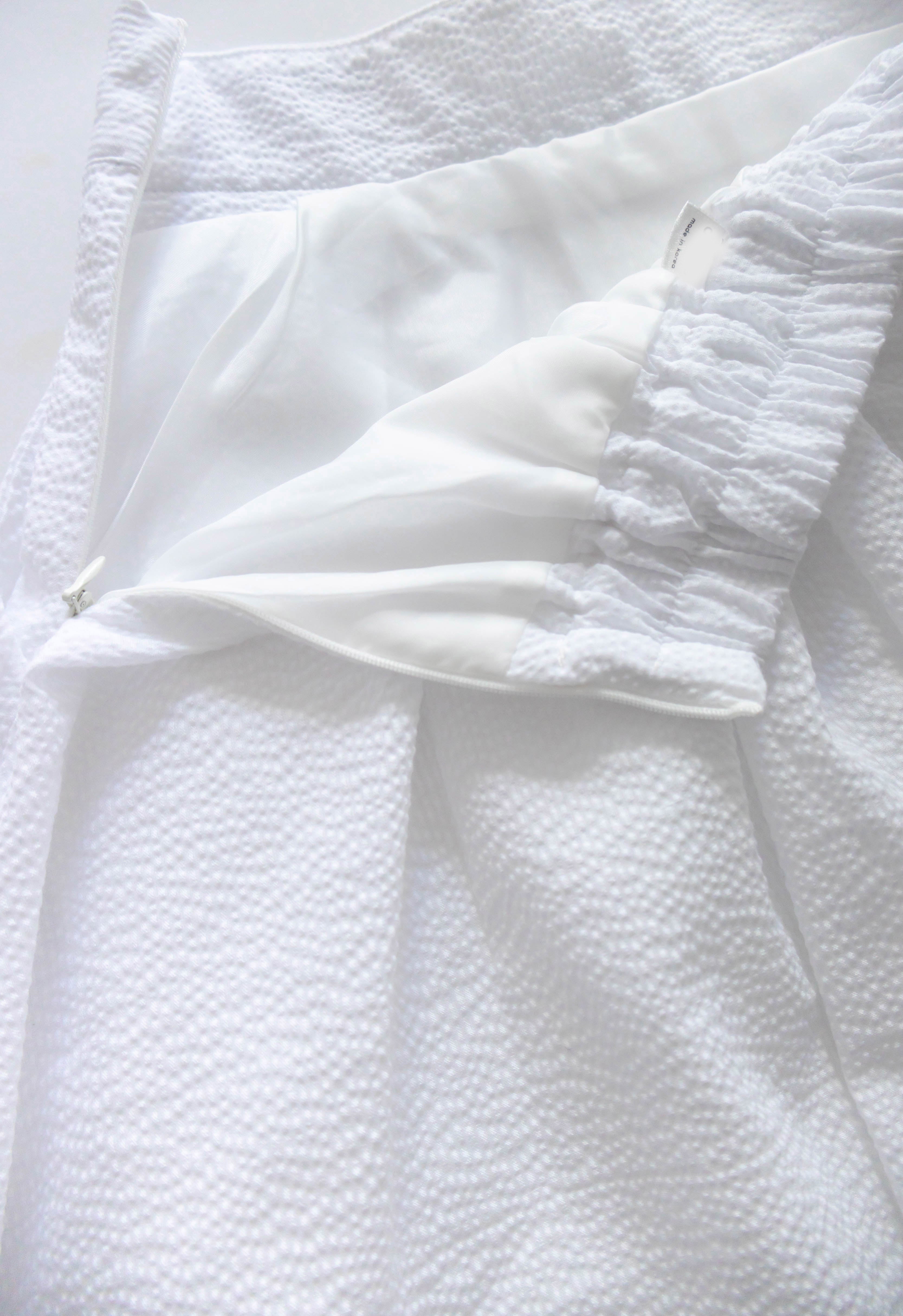 Pocket Stripe 口袋暗直紋後橡筋輕盈半身裙, Skirt/ SK8720