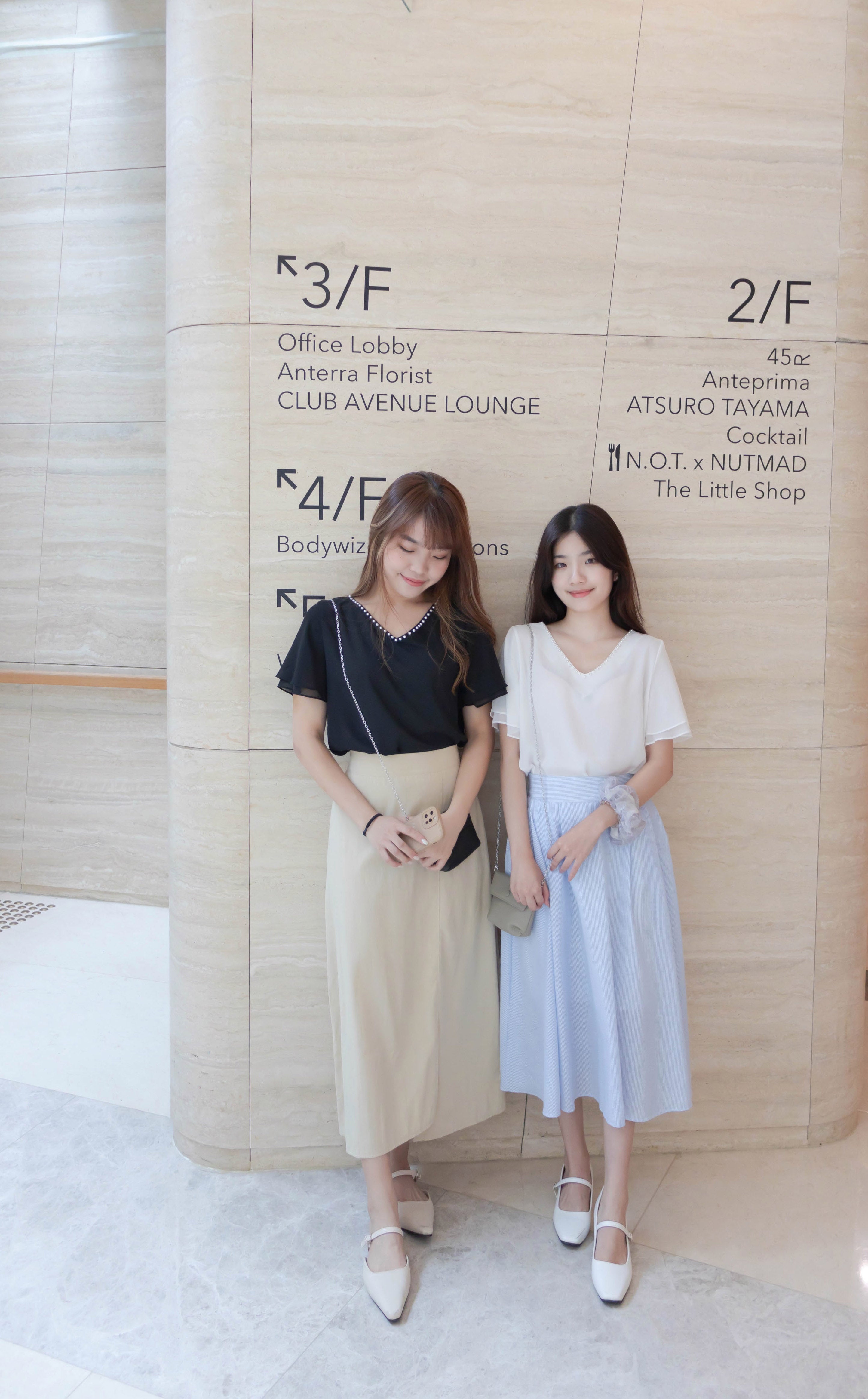 Pocket Stripe 口袋暗直紋後橡筋輕盈半身裙, Skirt/ SK8720